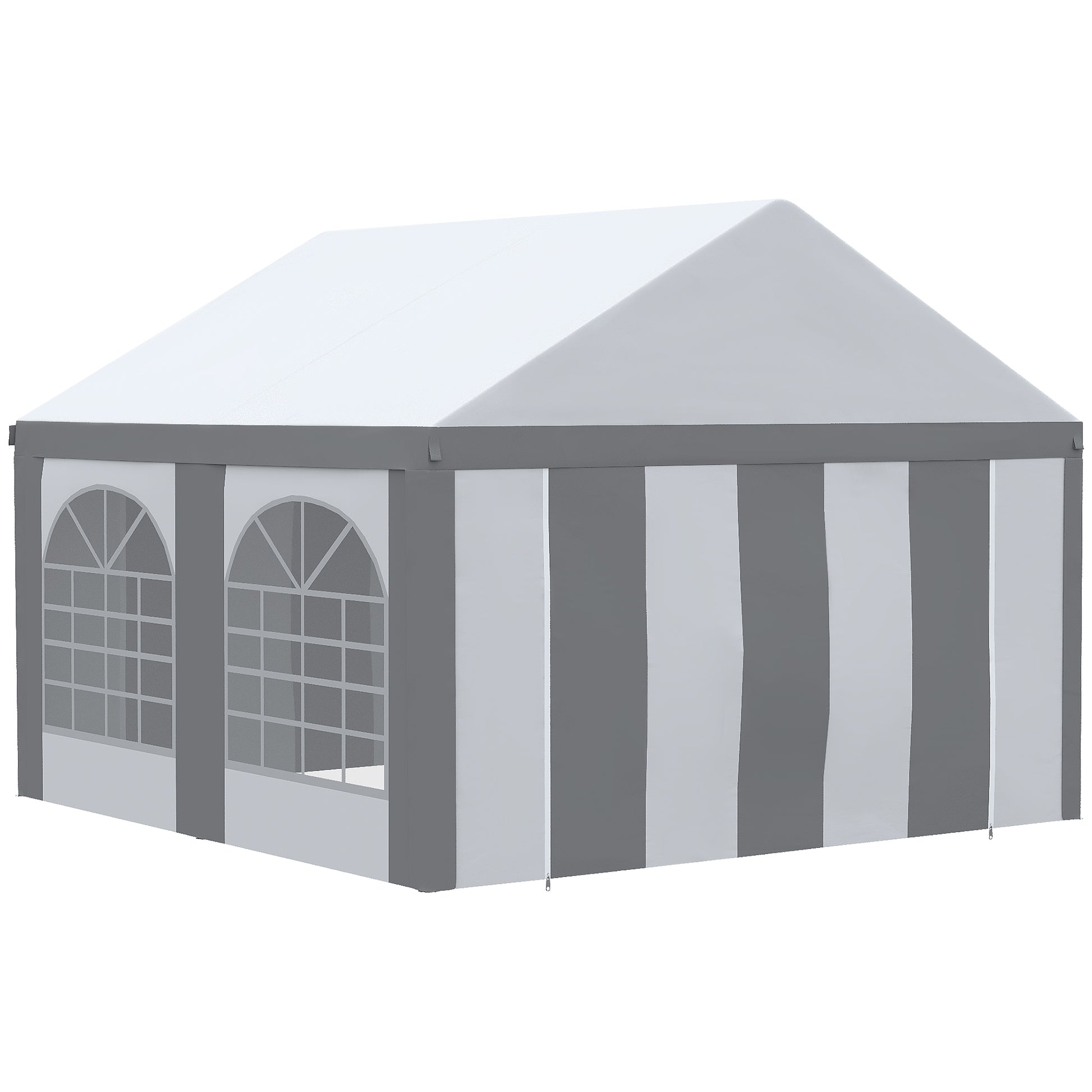 4 x 4m Galvanised Party Tent, Marquee Gazebo with Sides