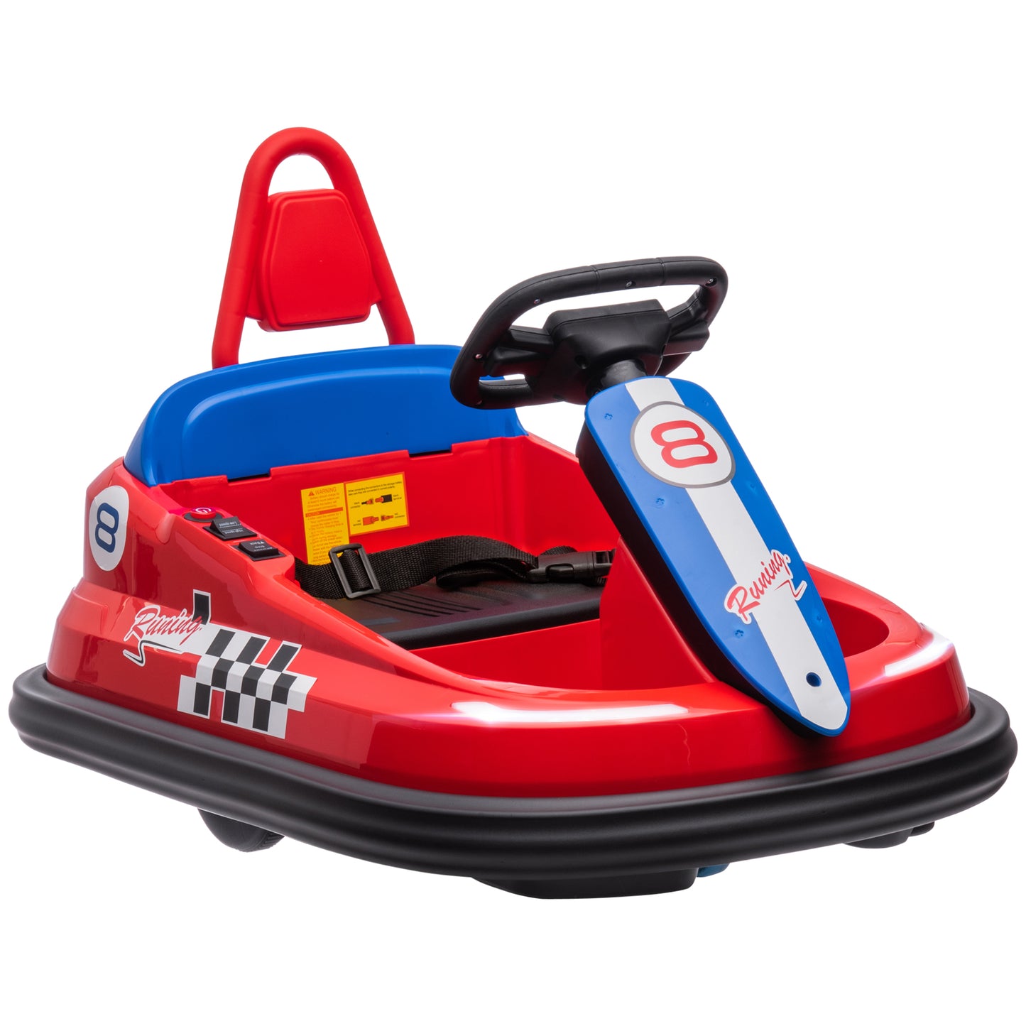 6V Electric Kids Bumper Car, 6V Spin Waltz Car, with Music, Horn