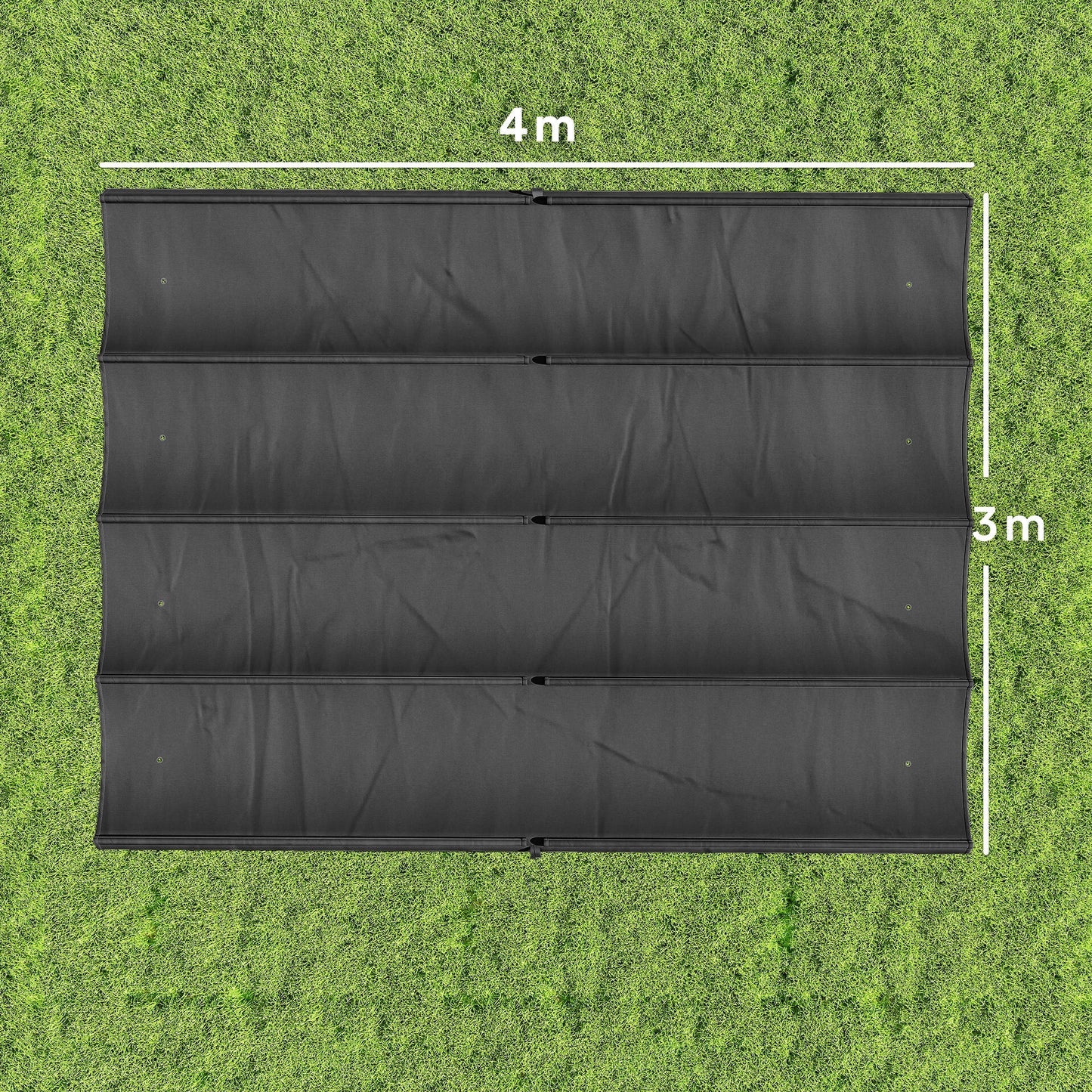 Retractable Pergola Canopy Only, 3.92 x 3.5 m
