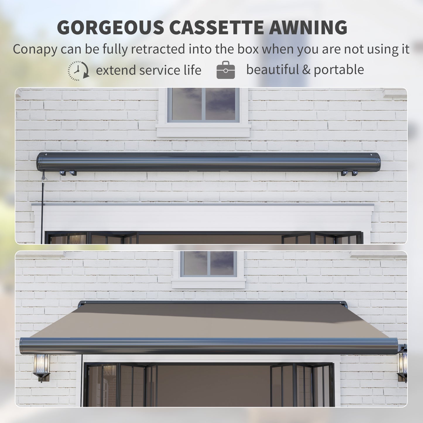 3 x 2.5 m Electric Awning with Remote Controller
