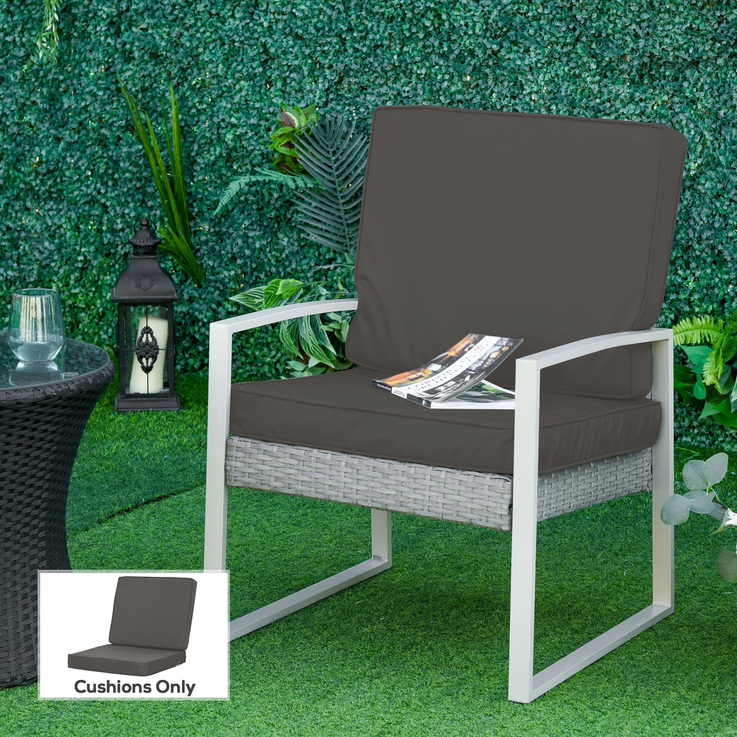 2-Piece Garden Seat and Back Cushion Set