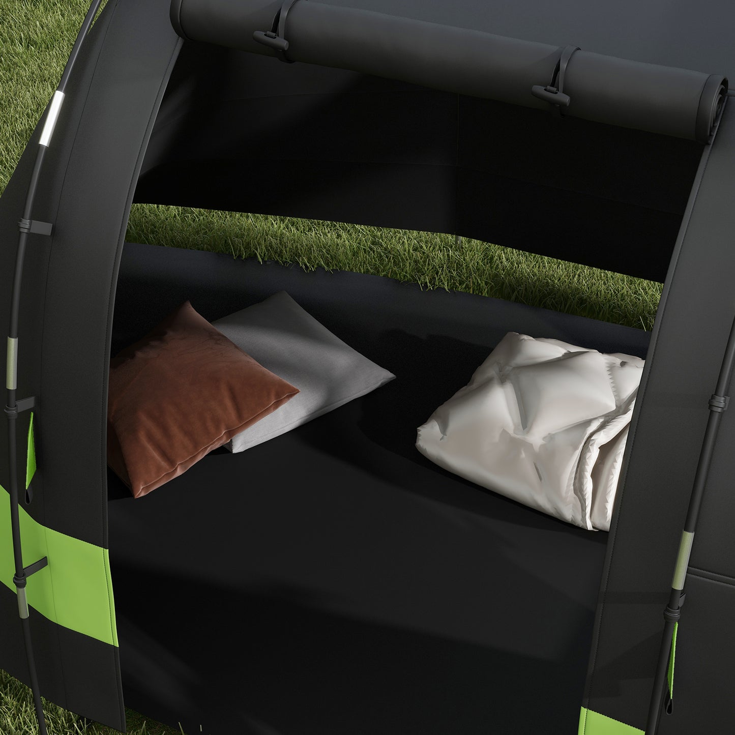 Four Man, Two Room Blackout Tent, with Accessories