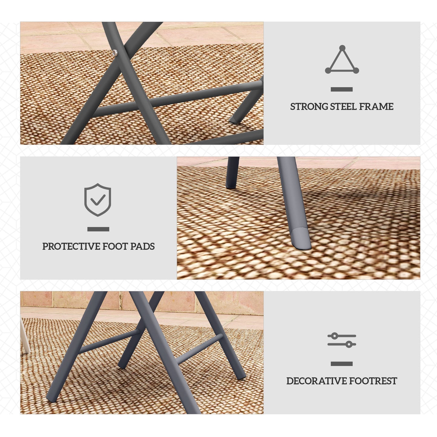 3 Pieces Outdoor Bistro Set (1)