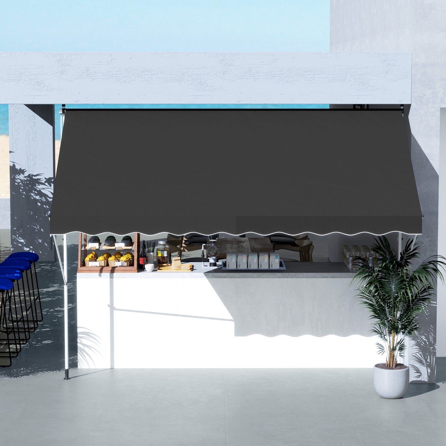 3x1.5m  Adjustable Outdoor Aluminium Frame Awning