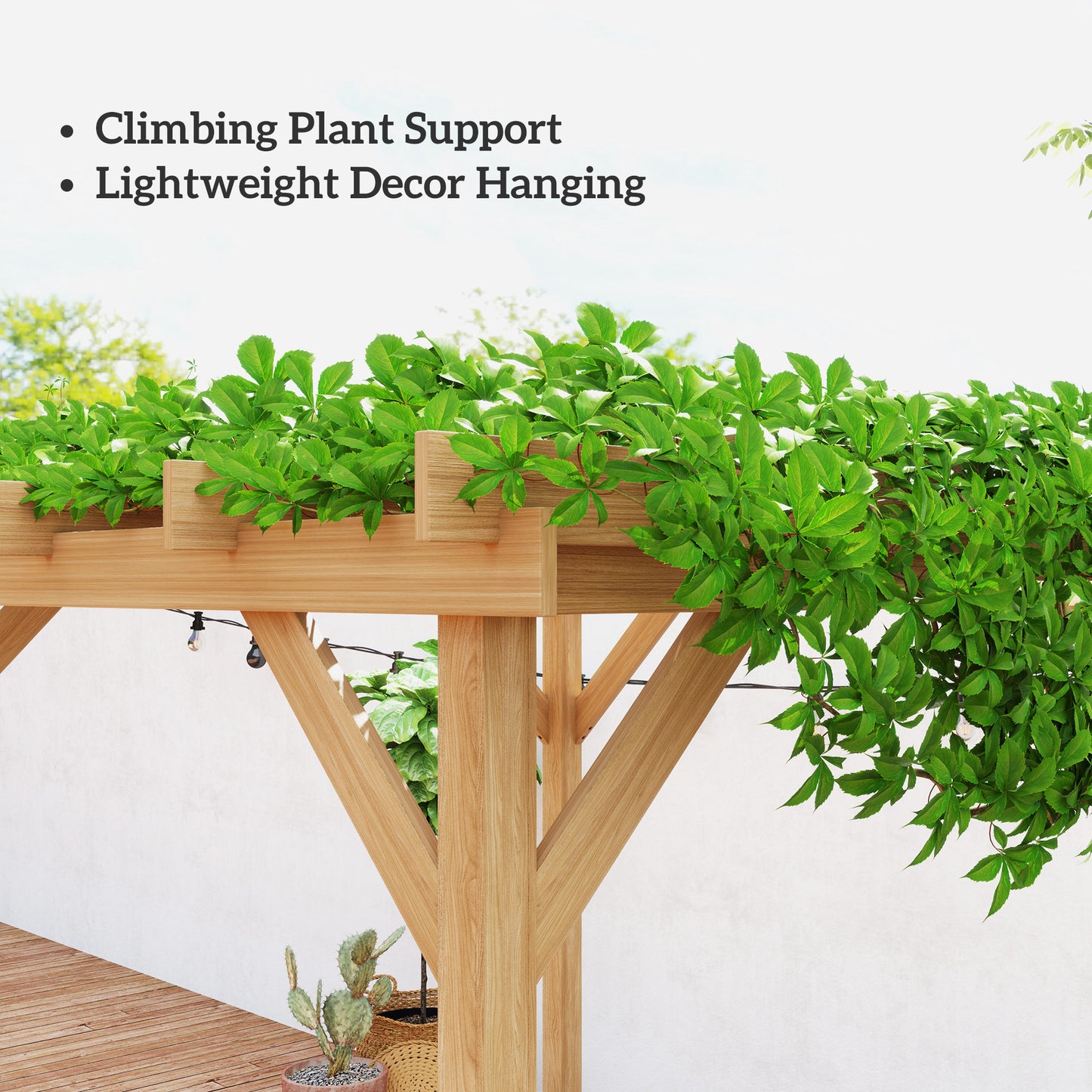 2 x 2 m Wooden Pergola Kit