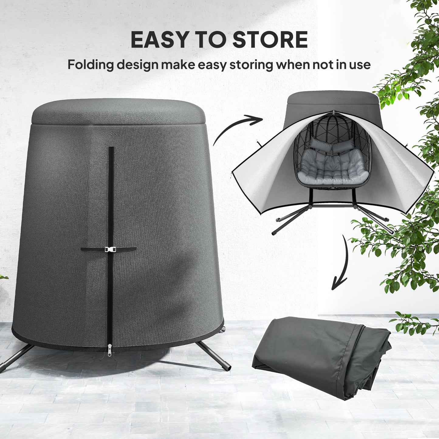 196 x 230 cm Hanging Egg Chair Protective Cover