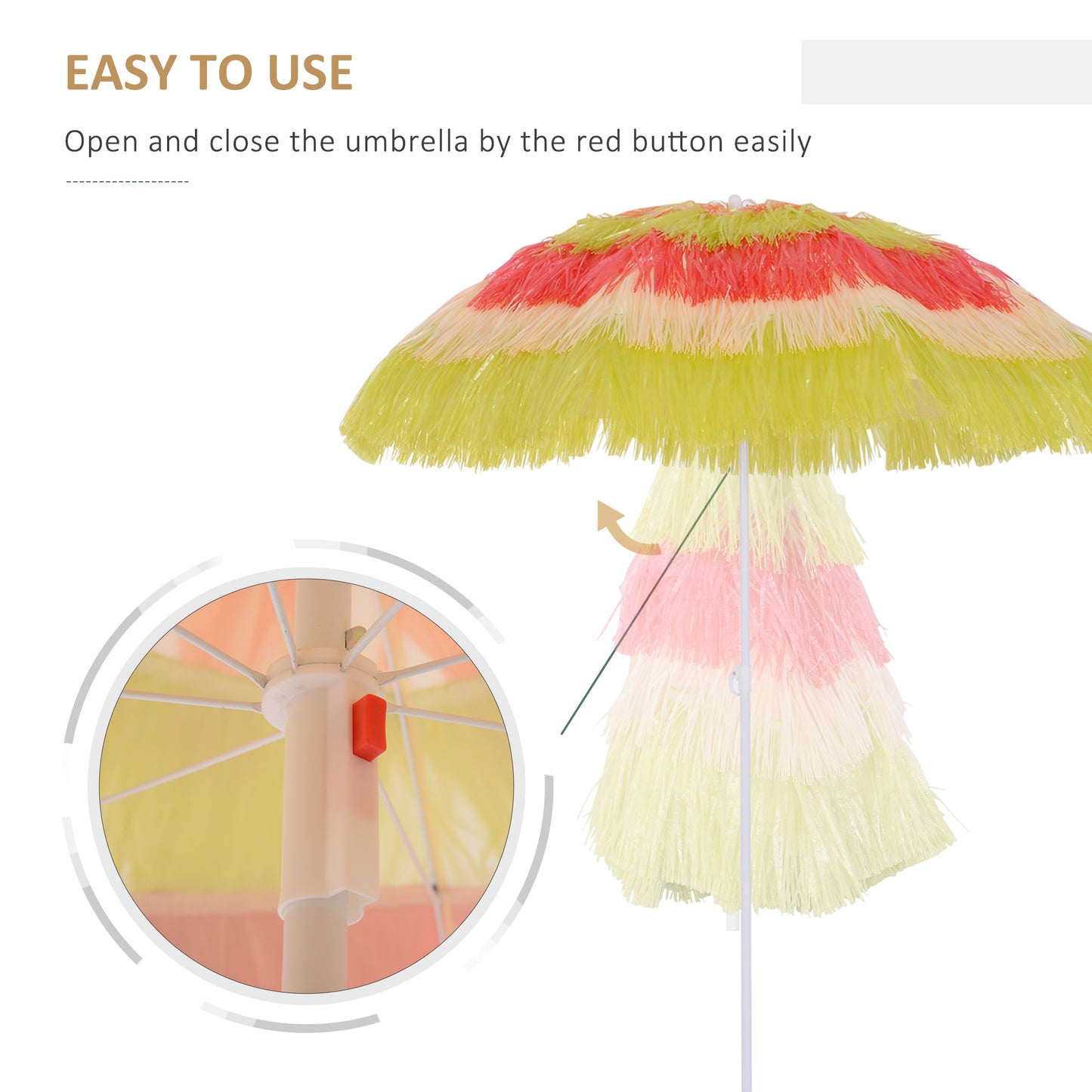 1.6m Garden Hawaii Parasol