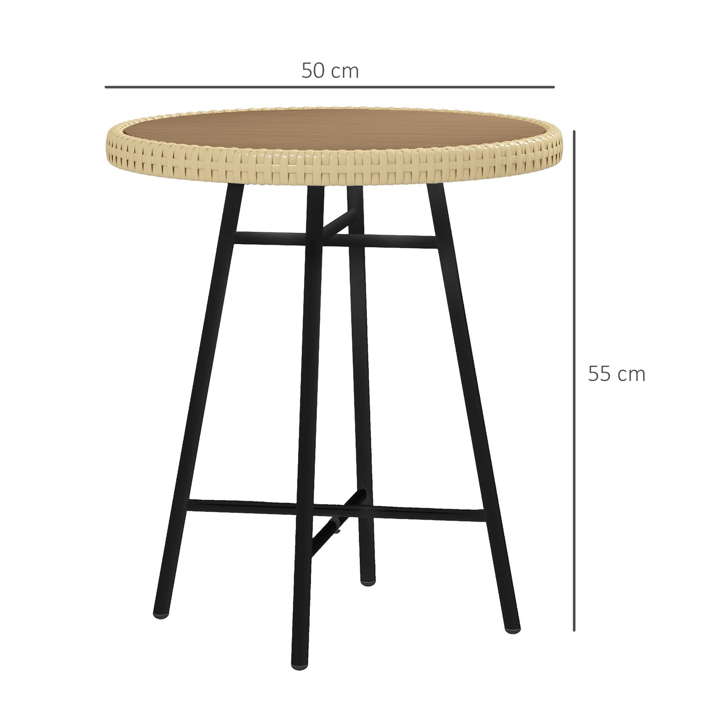 Rattan Border Outdoor Side Table