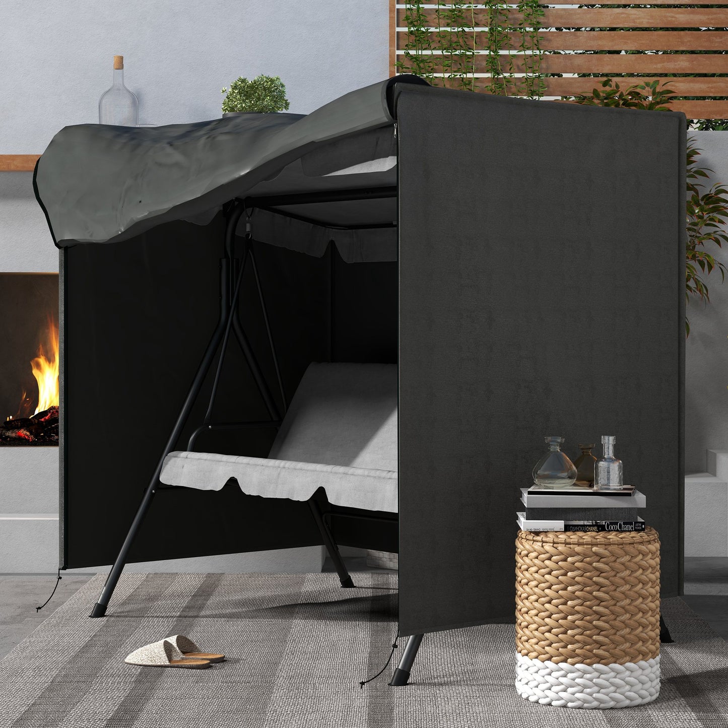 152 x 177cm Three-Seater Swing Chair Protective Cover