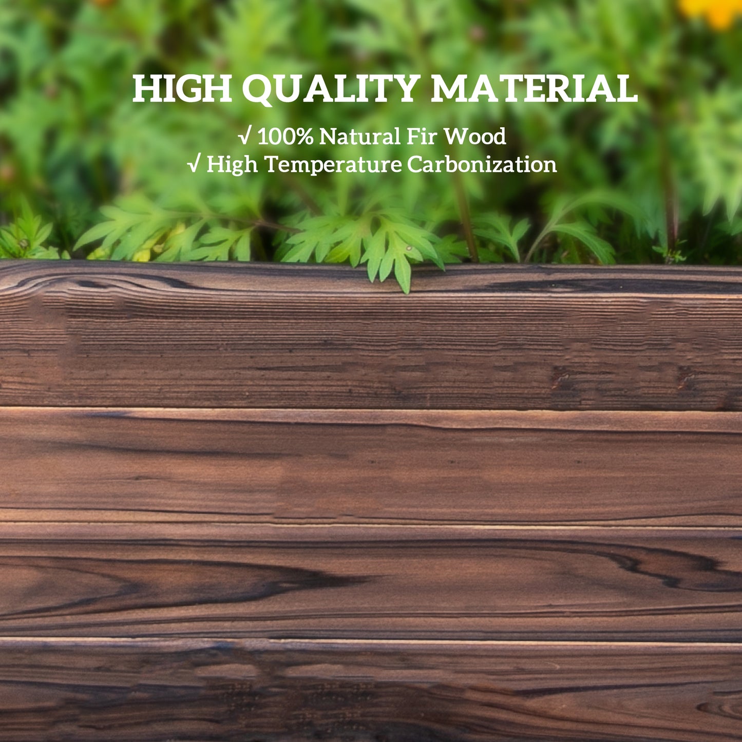 128L Wooden Raised Beds for Garden Planter Grow Containers