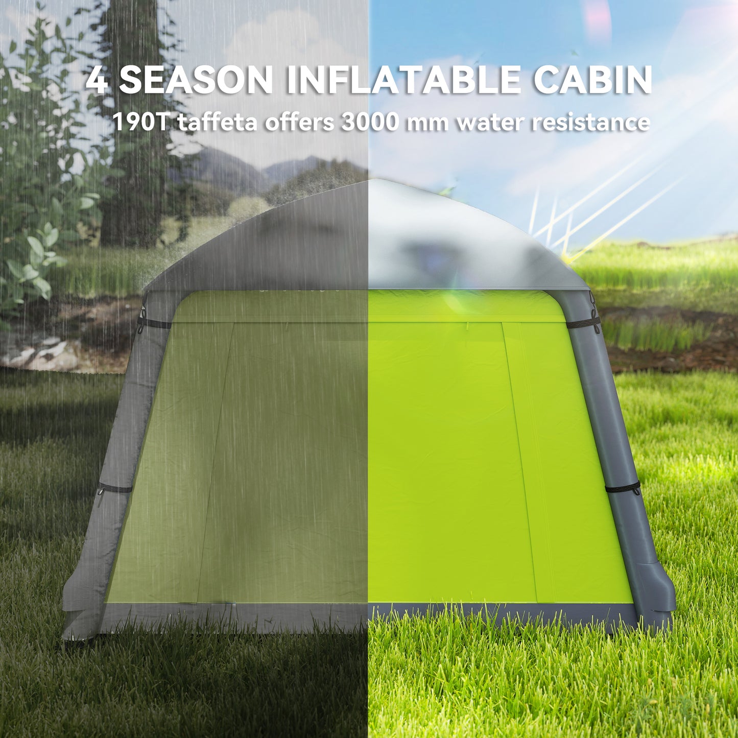 Inflatable Camping Tent w/ Hand Pump