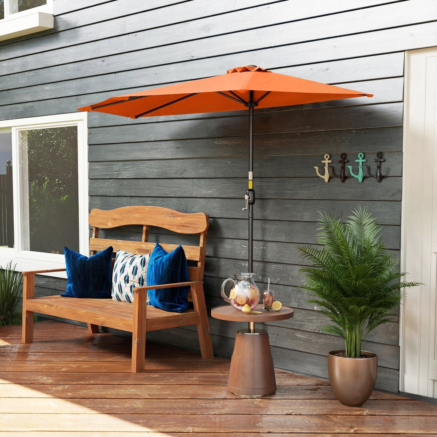 Half Round Parasol Umbrella