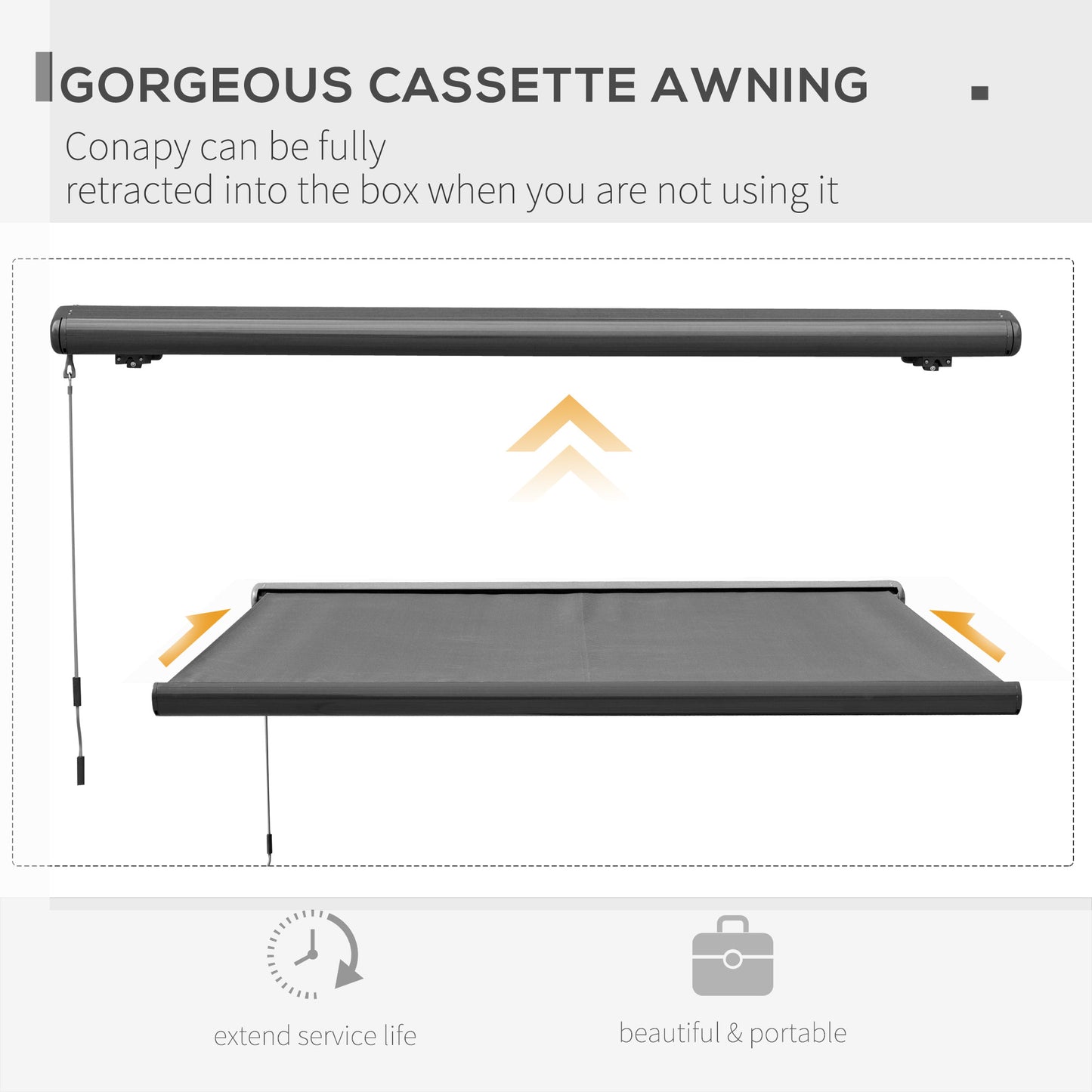 3 x 2.5m Electric Awning with Remote Controller
