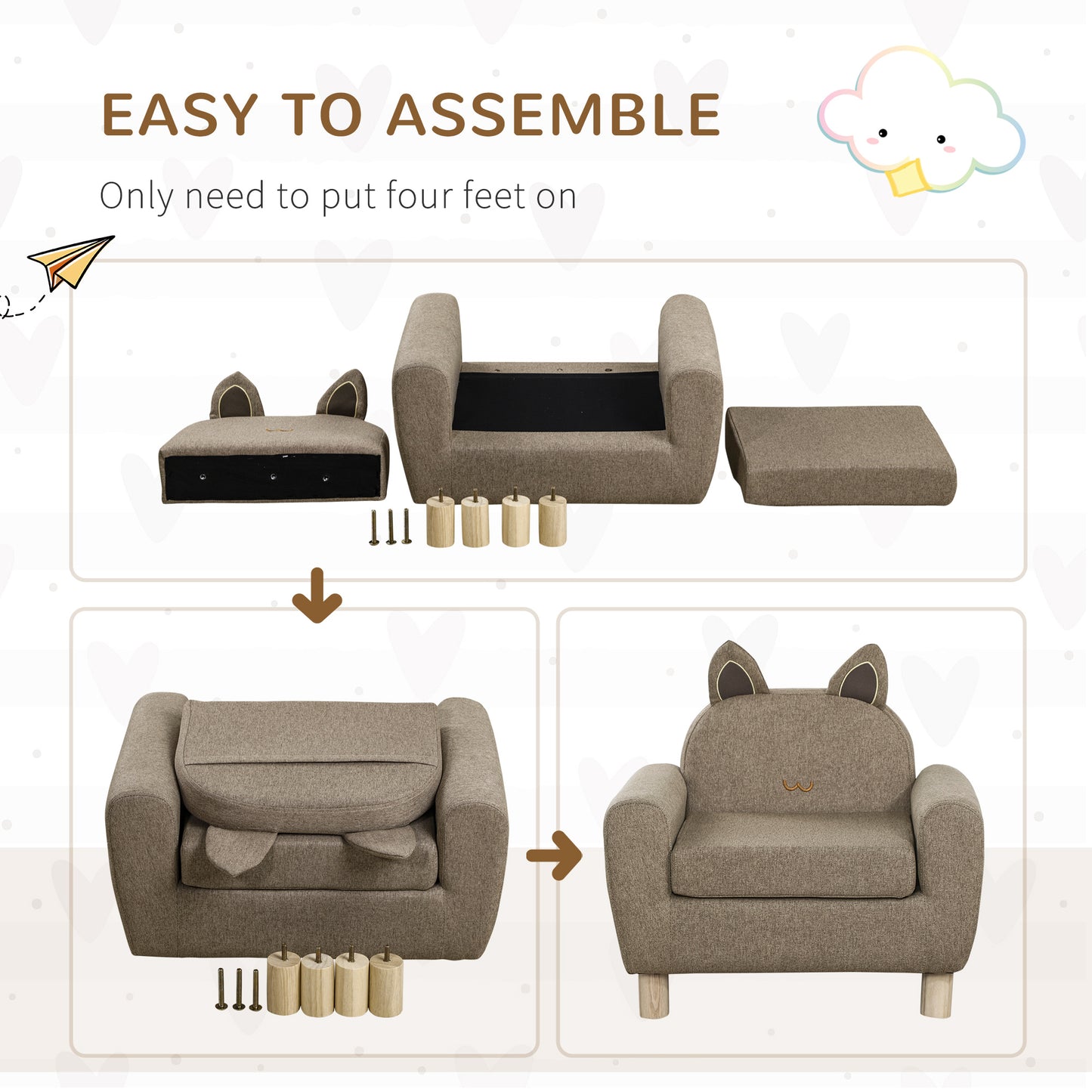 Kids Sofa Toddler Chair Children Armchair