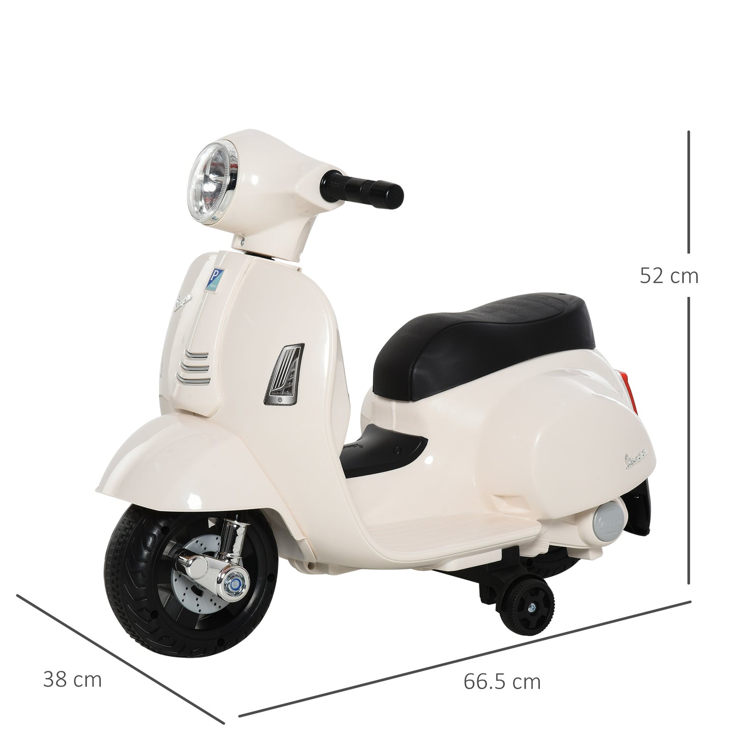 Vespa Licensed 6V Kids Electric Motorbike Ride On Motorcycle