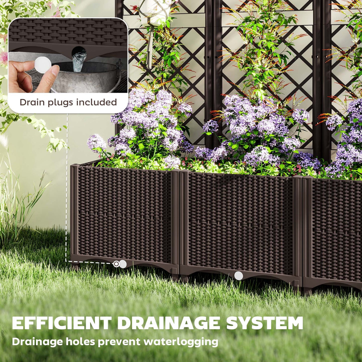 Raised Garden Bed with Trellis (3)