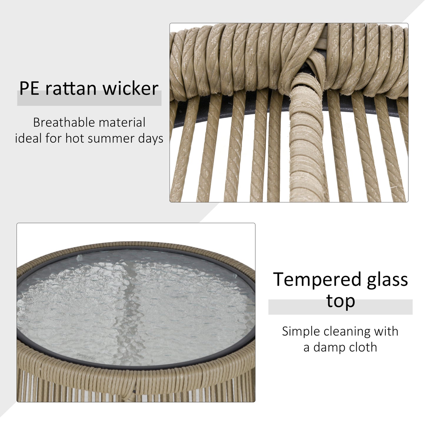 3 Pieces Rattan Bistro Set (1)