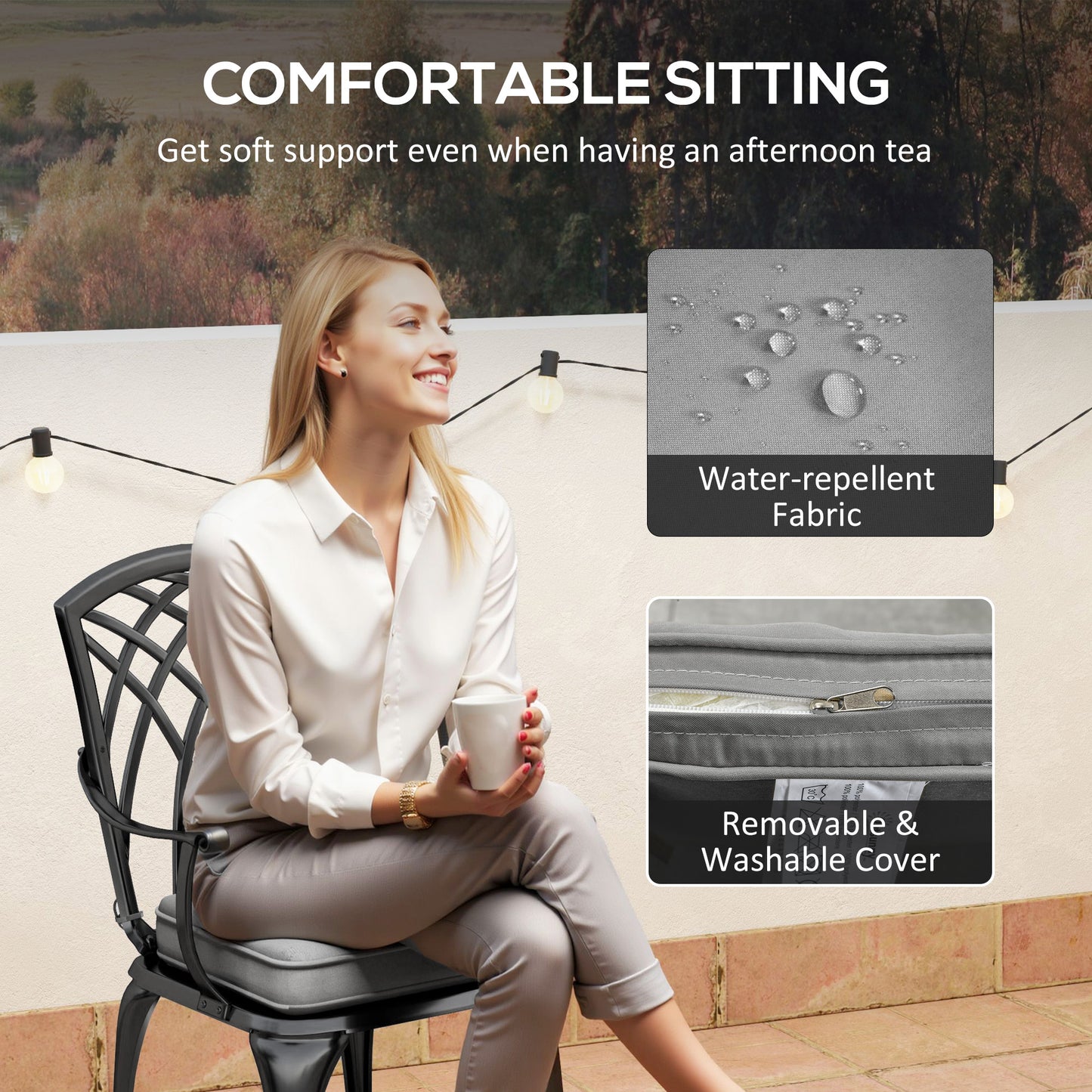 Three-Piece Cast Aluminium Bistro Set