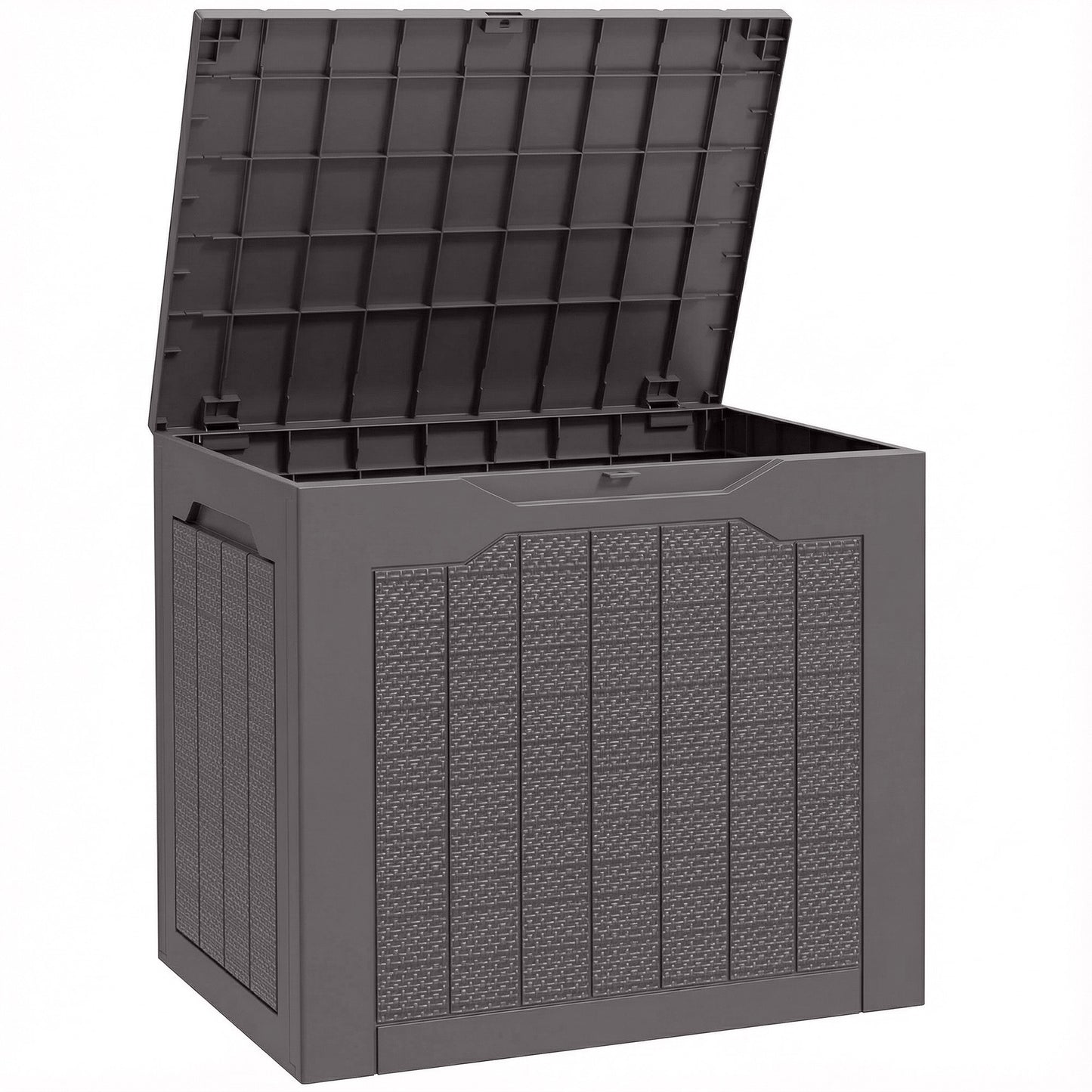93L Plastic Garden Storage Box, Outdoor Storage Box with Handles