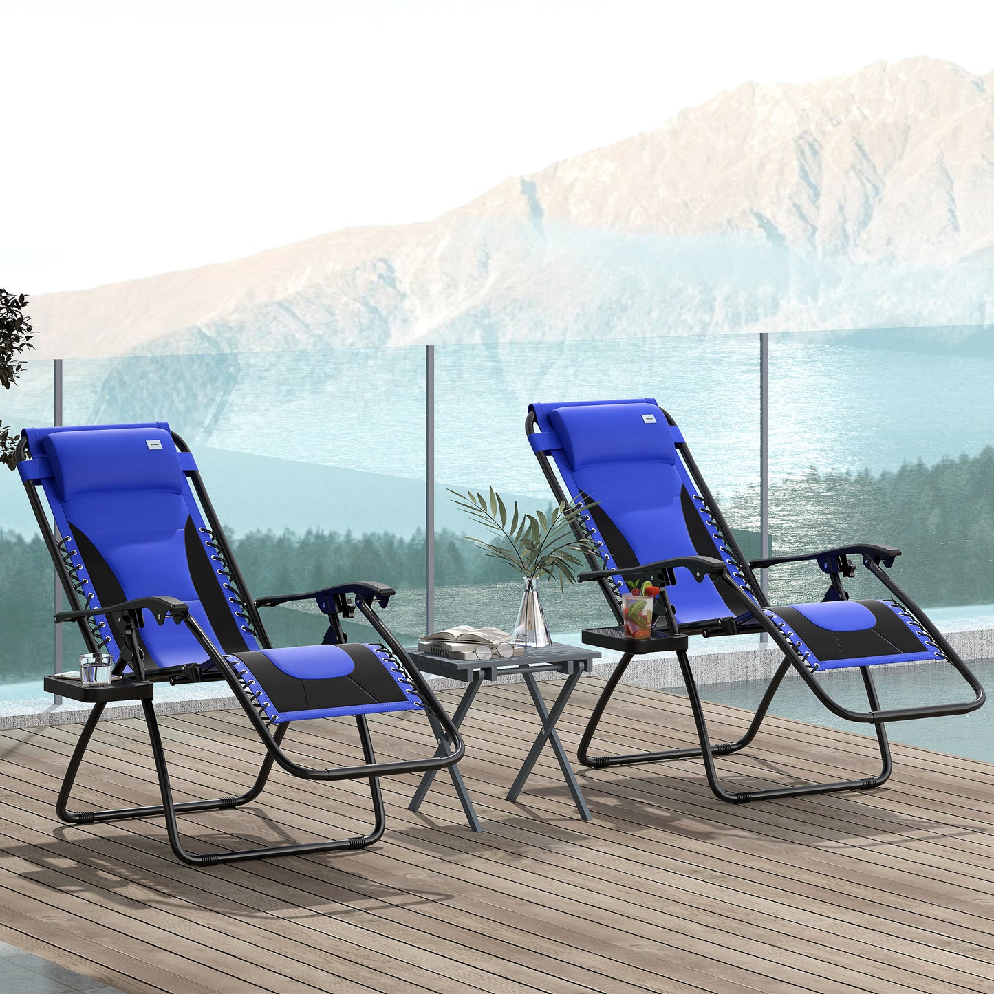 Zero Gravity Lounger Chair Set of 2 (1)