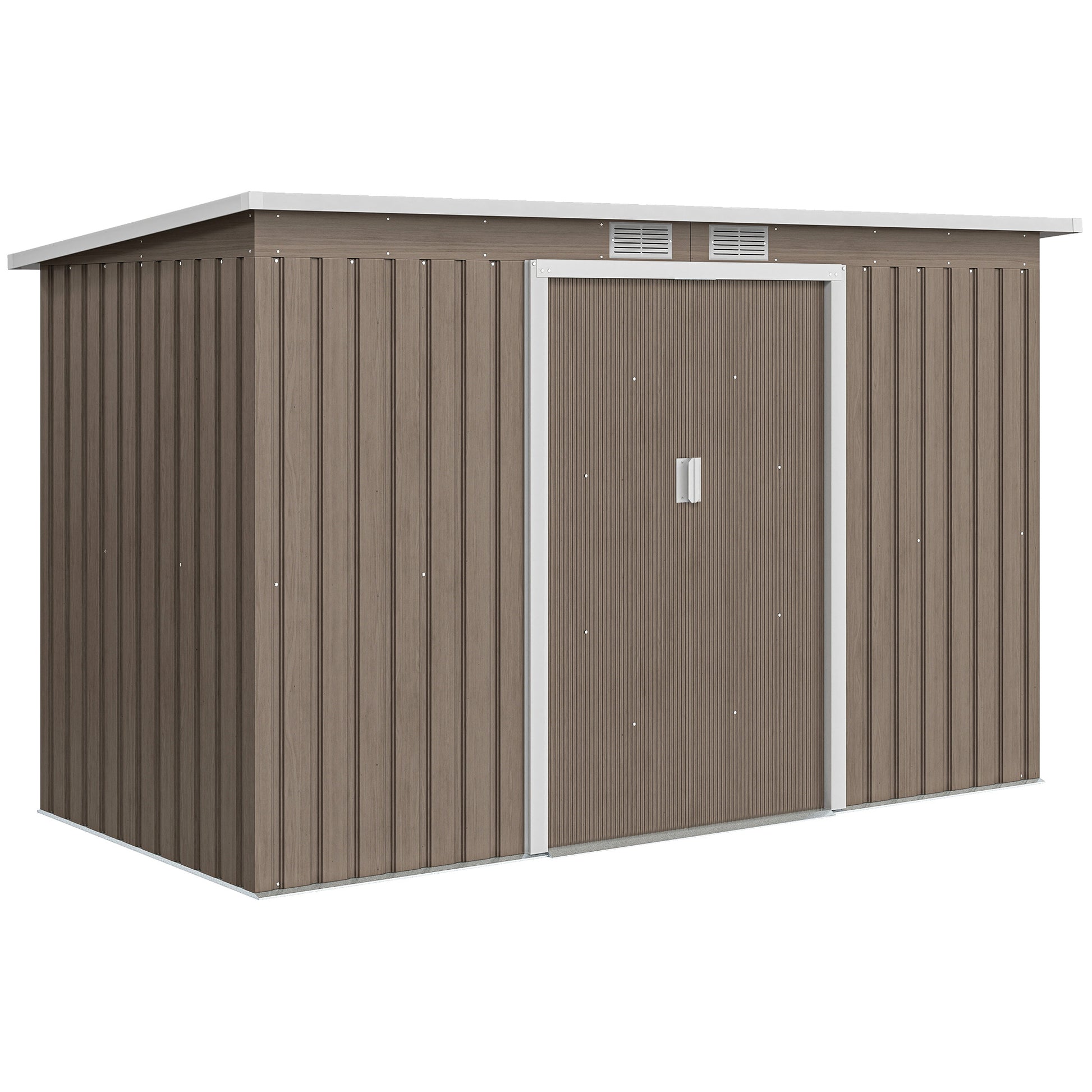 4 x 9ft Metal Shed, with Foundation Shed