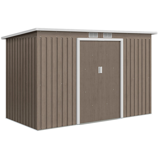 4 x 9ft Metal Shed, with Foundation Shed