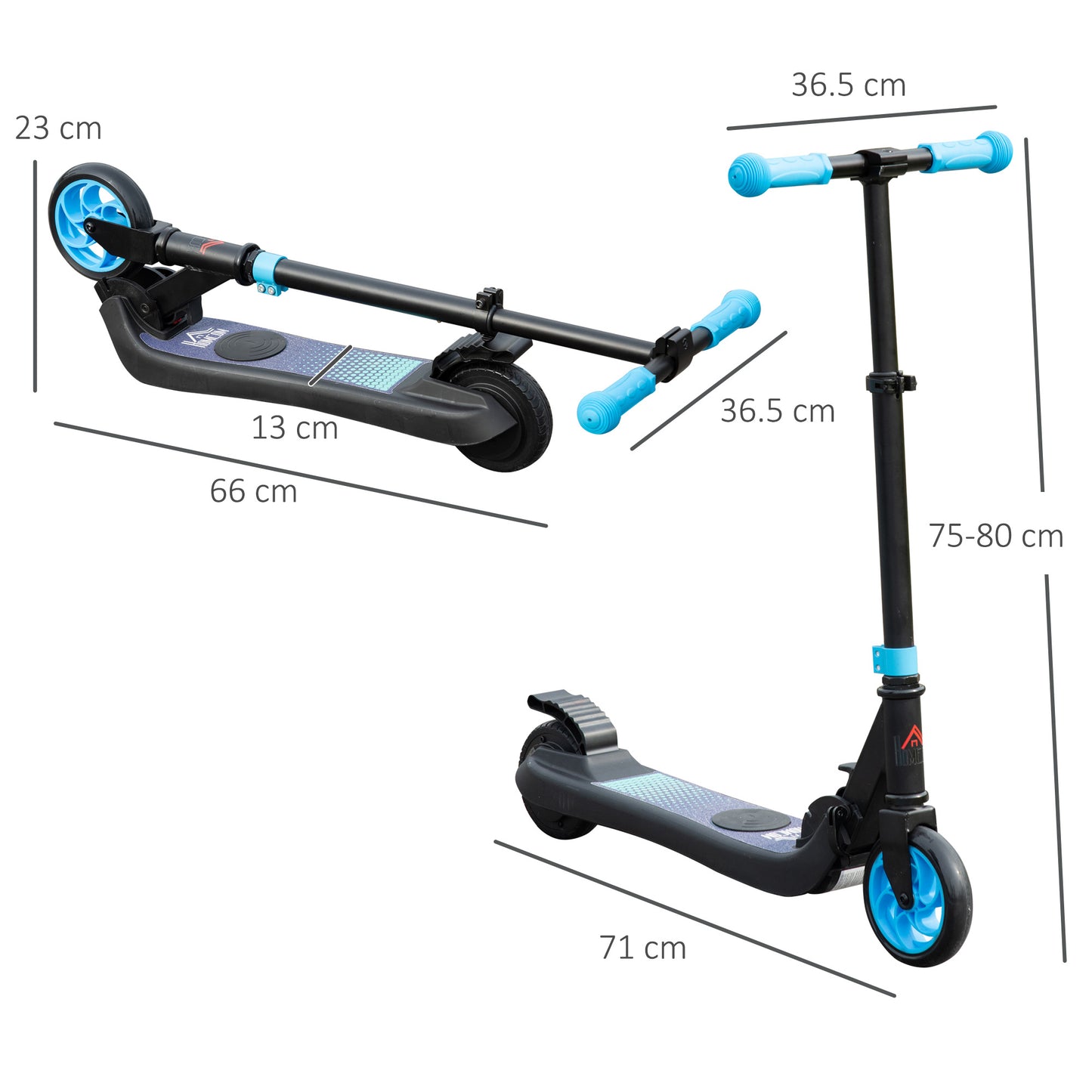 Folding Electric Scooter with Brake, for Ages 6+ Years