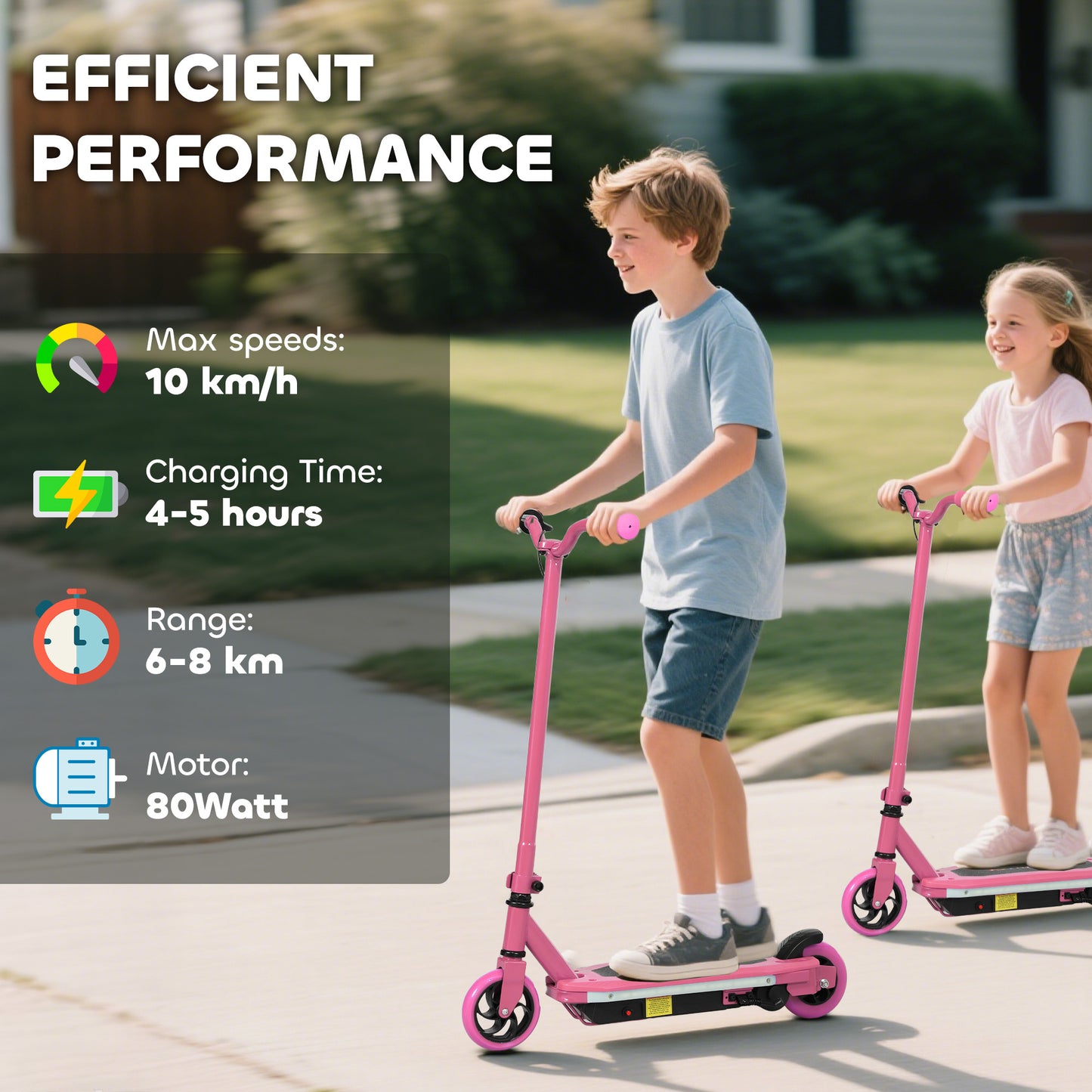 Electric Scooter for Kids 6-14 Years, with Colourful Lights