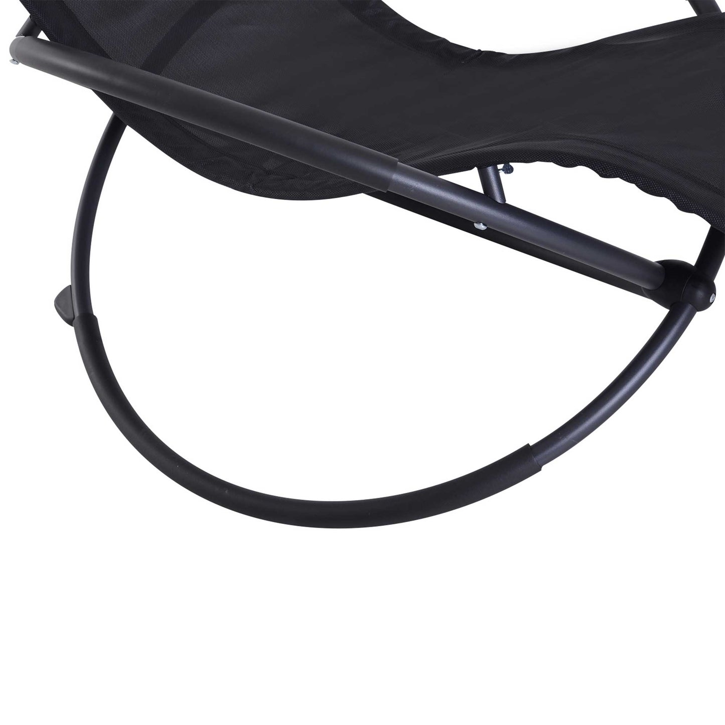 Outdoor Orbital Lounger Zero Gravity Patio Chaise Foldable Rocking