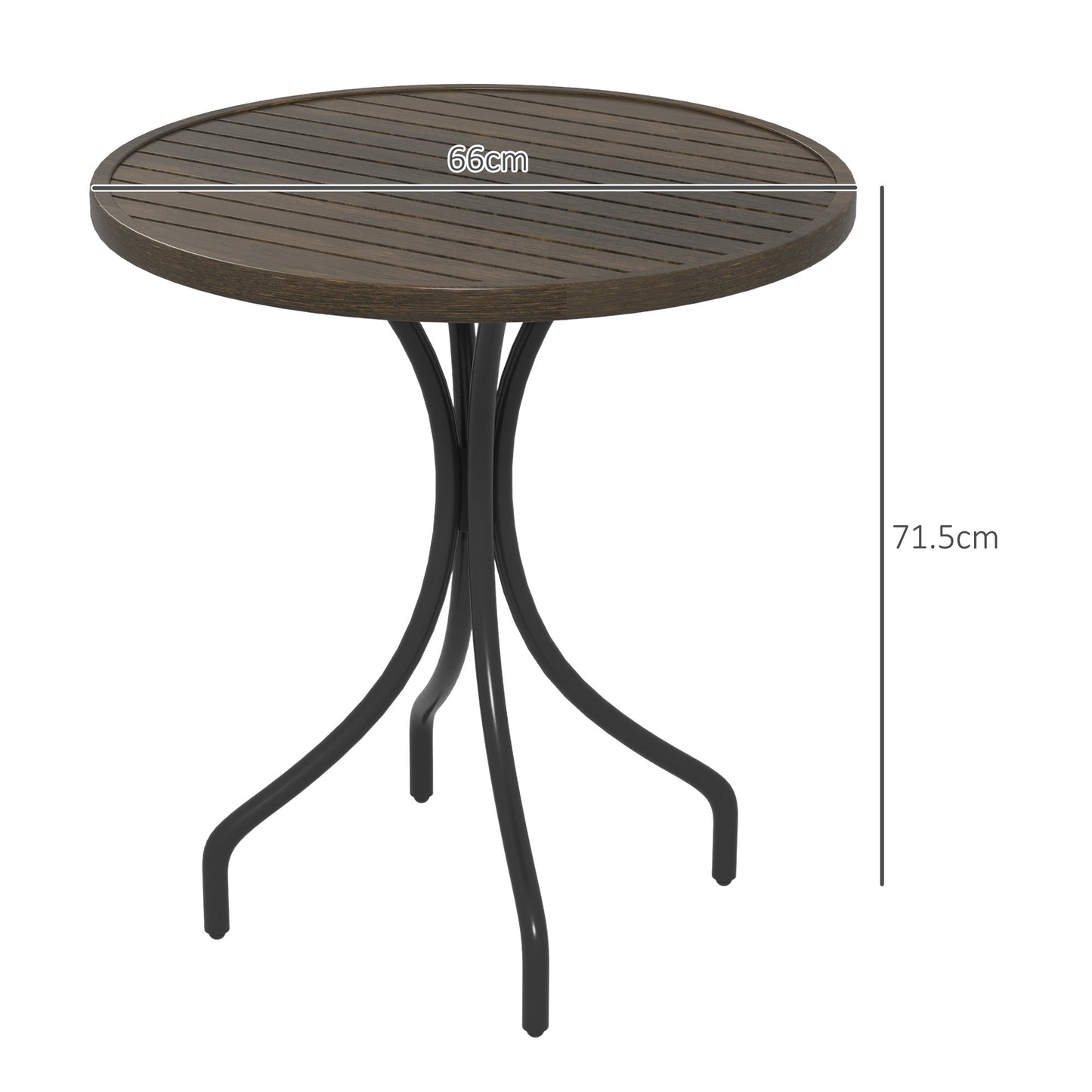 Φ66cm Galvanised Steel Garden Table