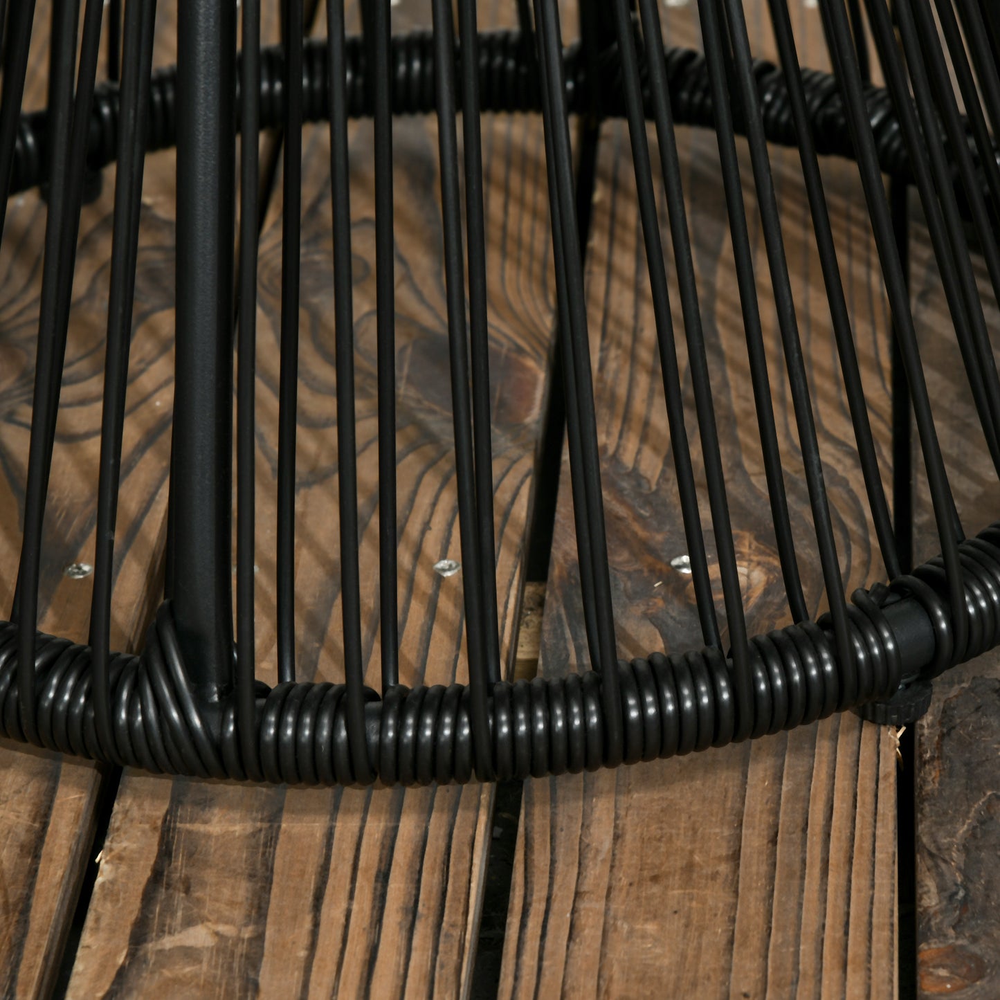 Round End Table, Rattan Side Table