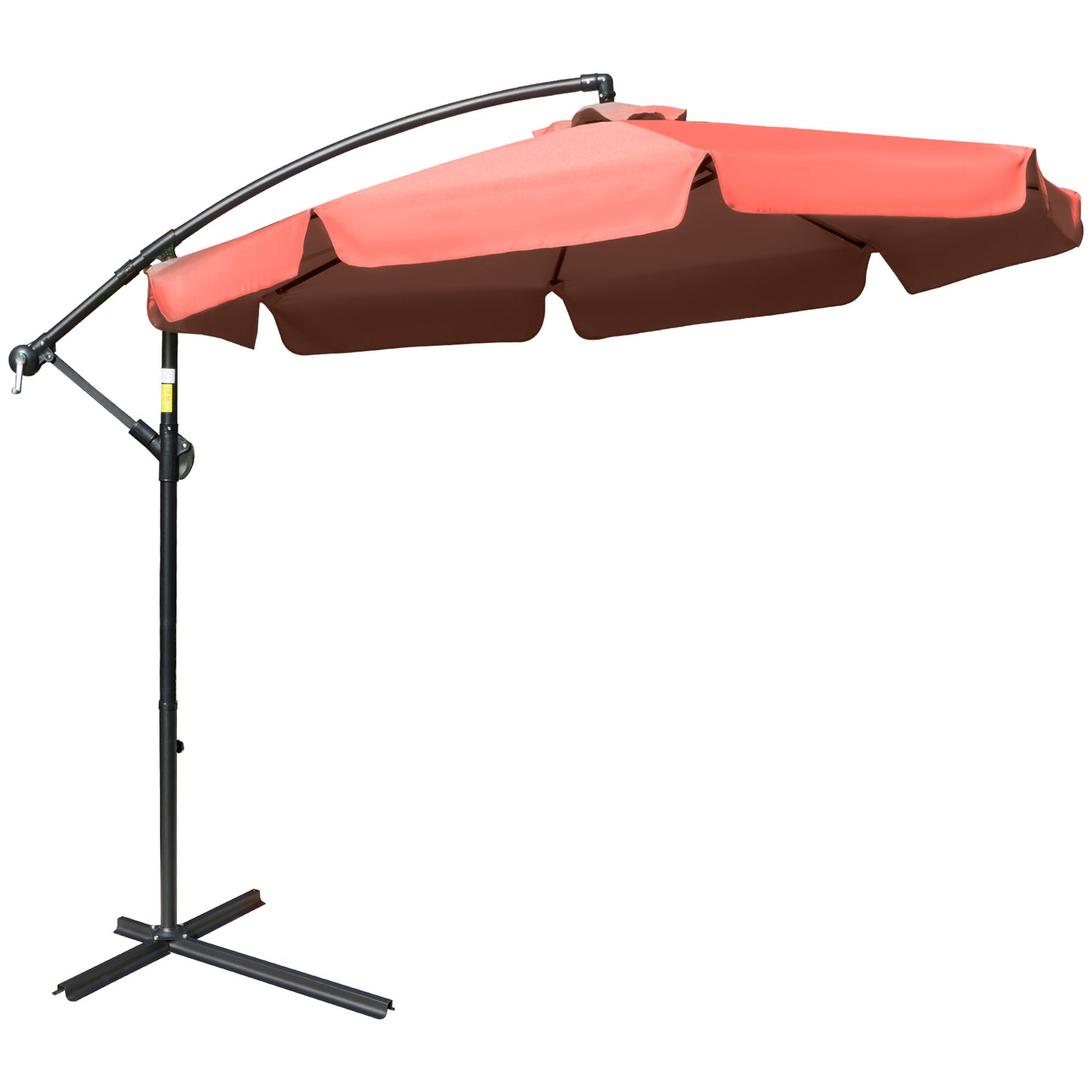 2.7m Garden Banana Parasol Cantilever Umbrella with Crank Handle