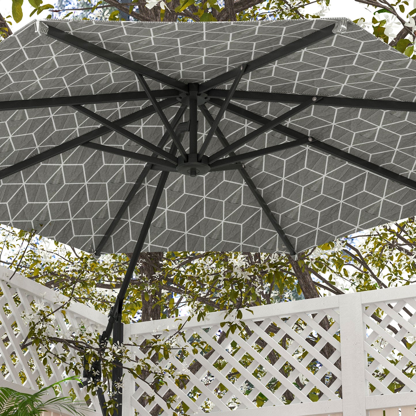 3(m) Convertible Cantilever Parasol and Centre-post Garden Parasol