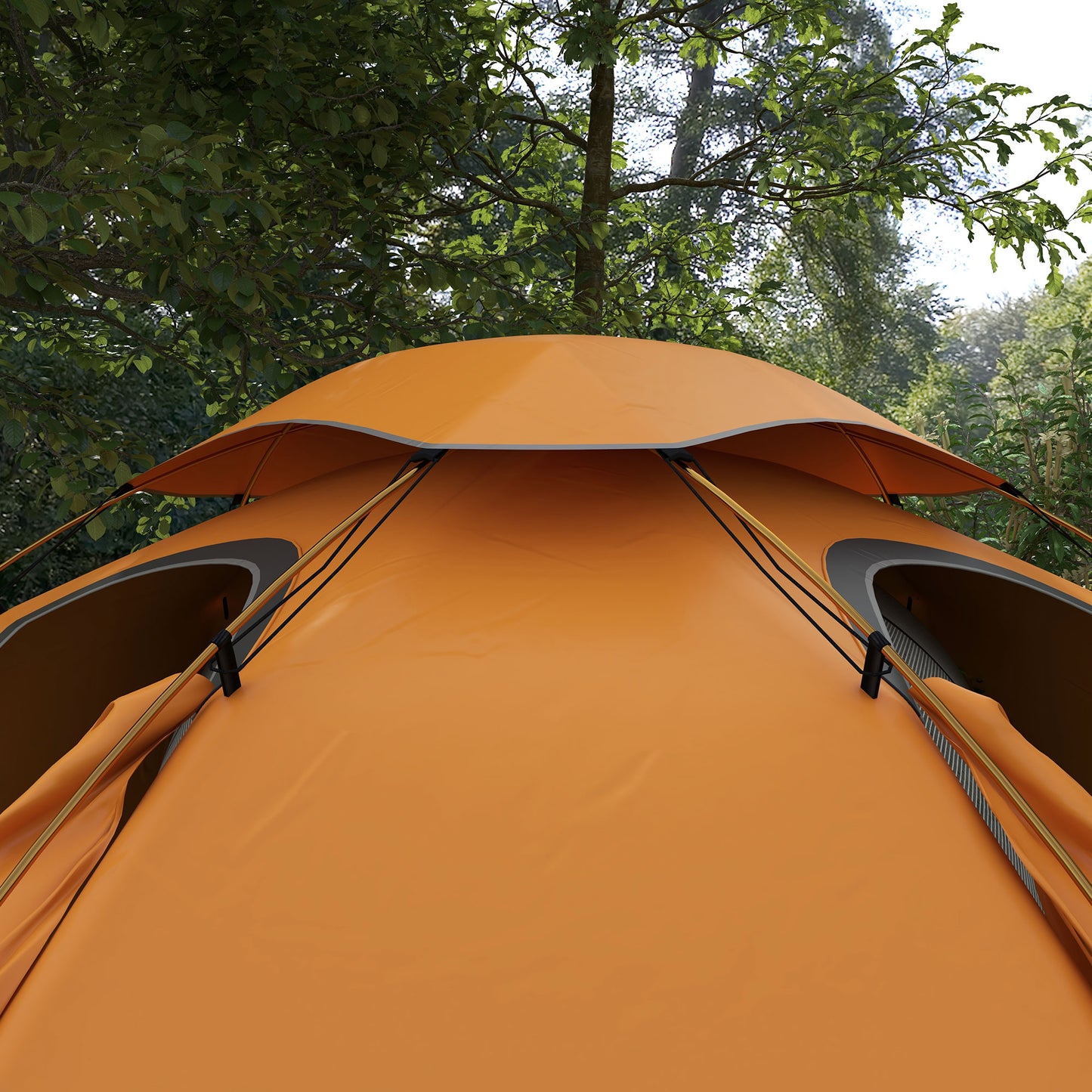 Aluminium Frame Camping Tent Dome Tent with Removable Rainfly