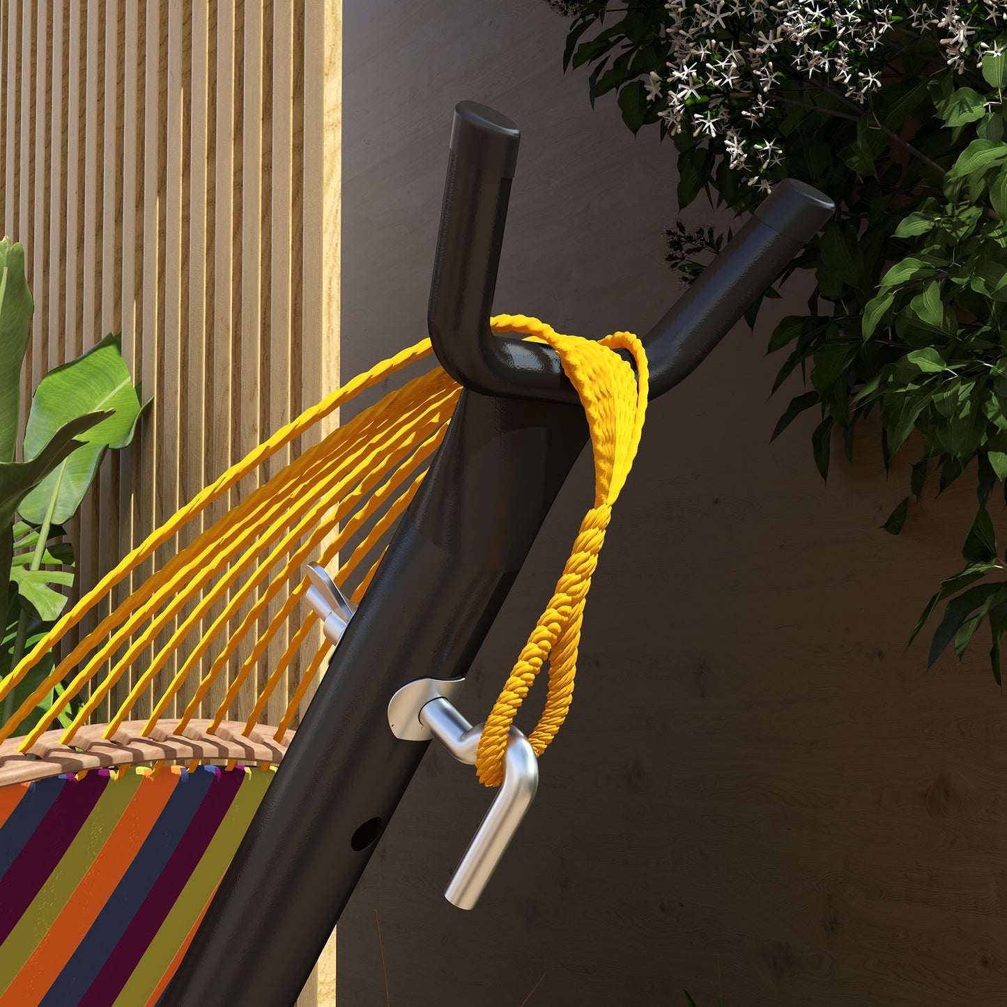 9.4ft Hammock Stand with Side Tray Stand