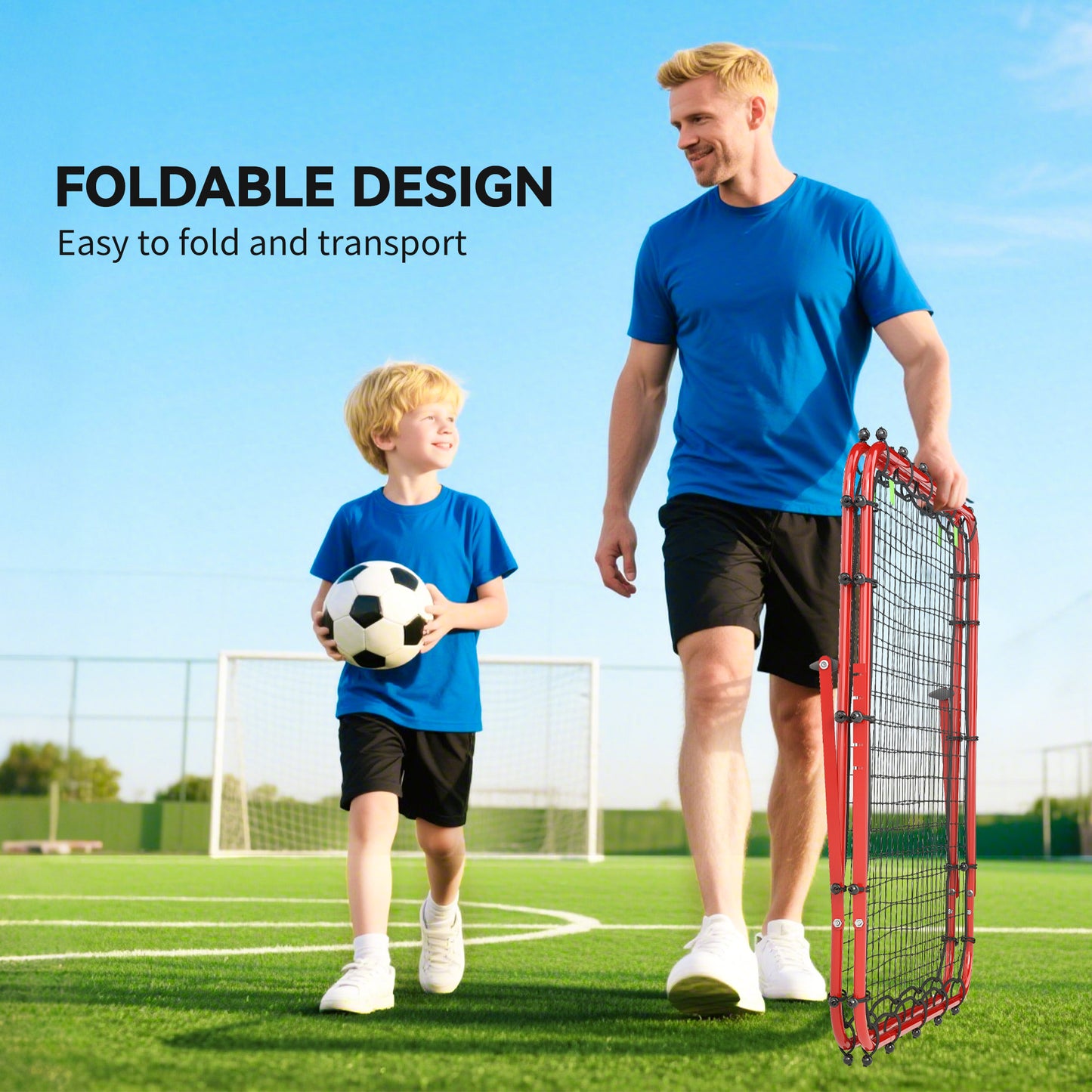 Double Sided Football Rebounder Net