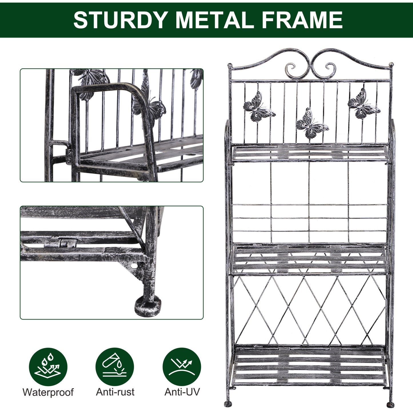 3 Tier Plant Stand Indoor Outdoor
