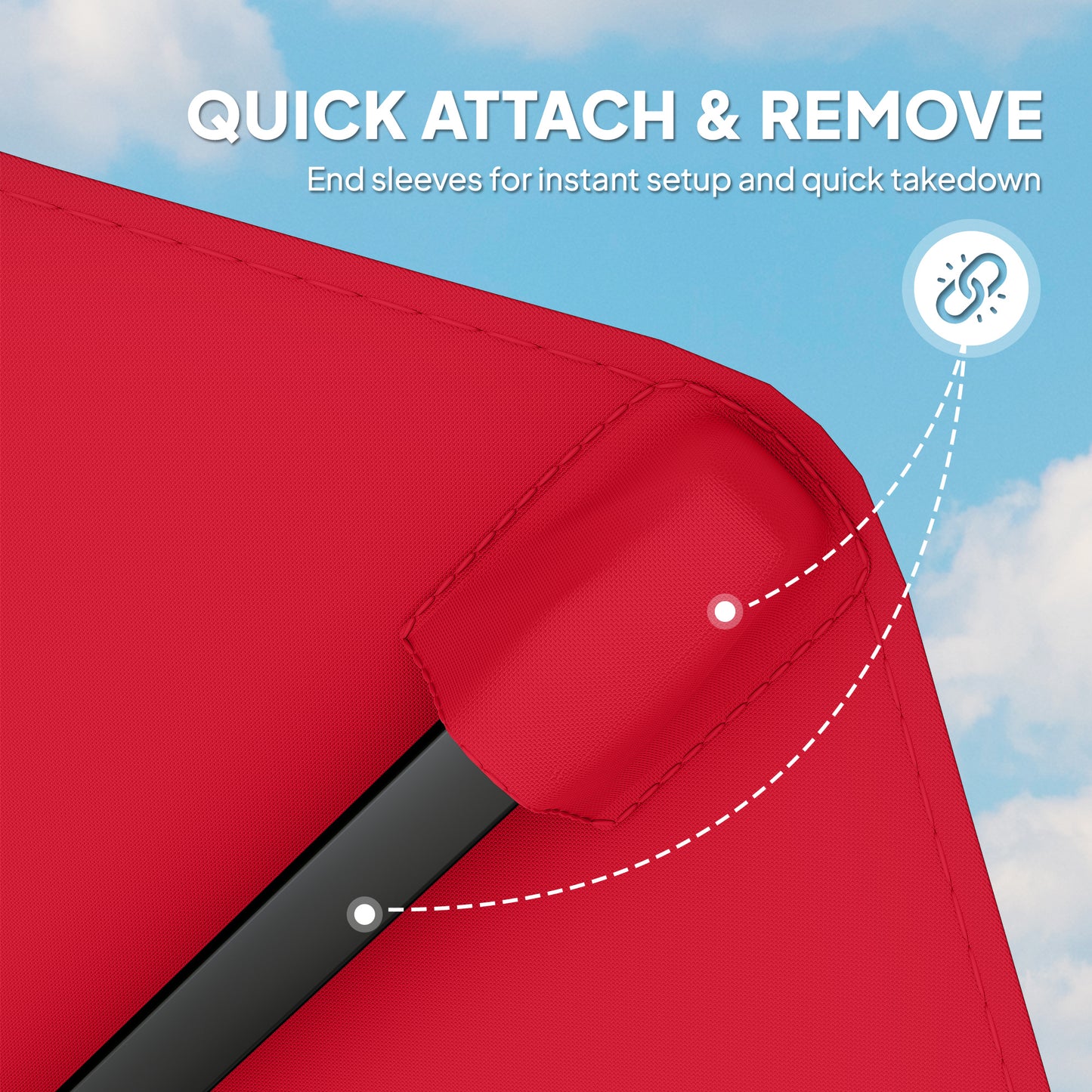 3 m Replacement Parasol Canopy with Top Vent