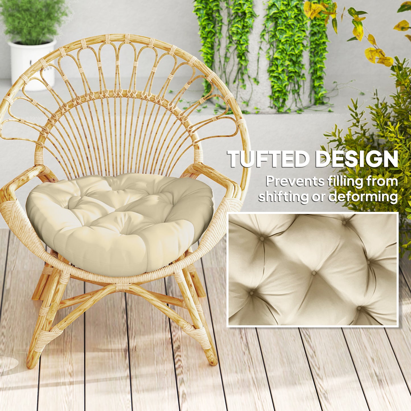Set of Two Φ60cm Outdoor Cushions