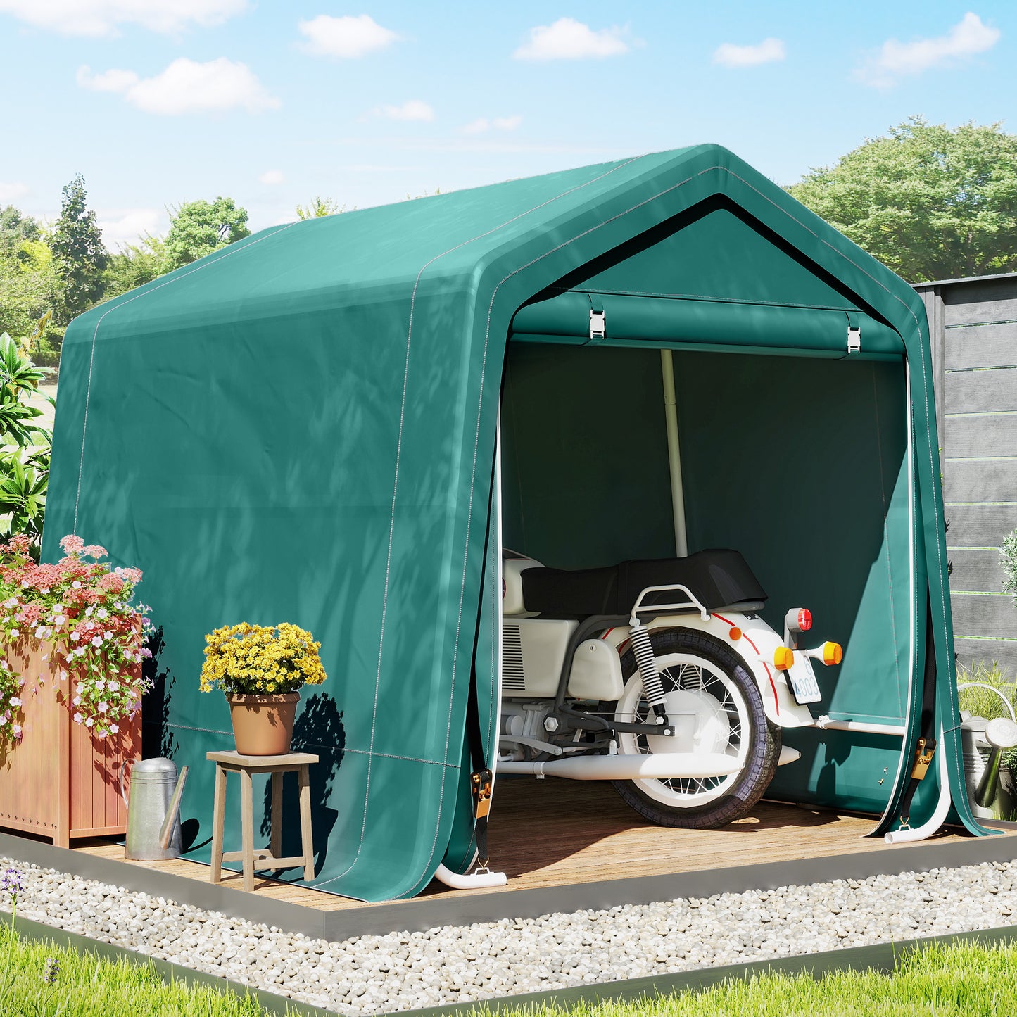 8 x 6.5 ft Outdoor Garden Storage Shed (1)
