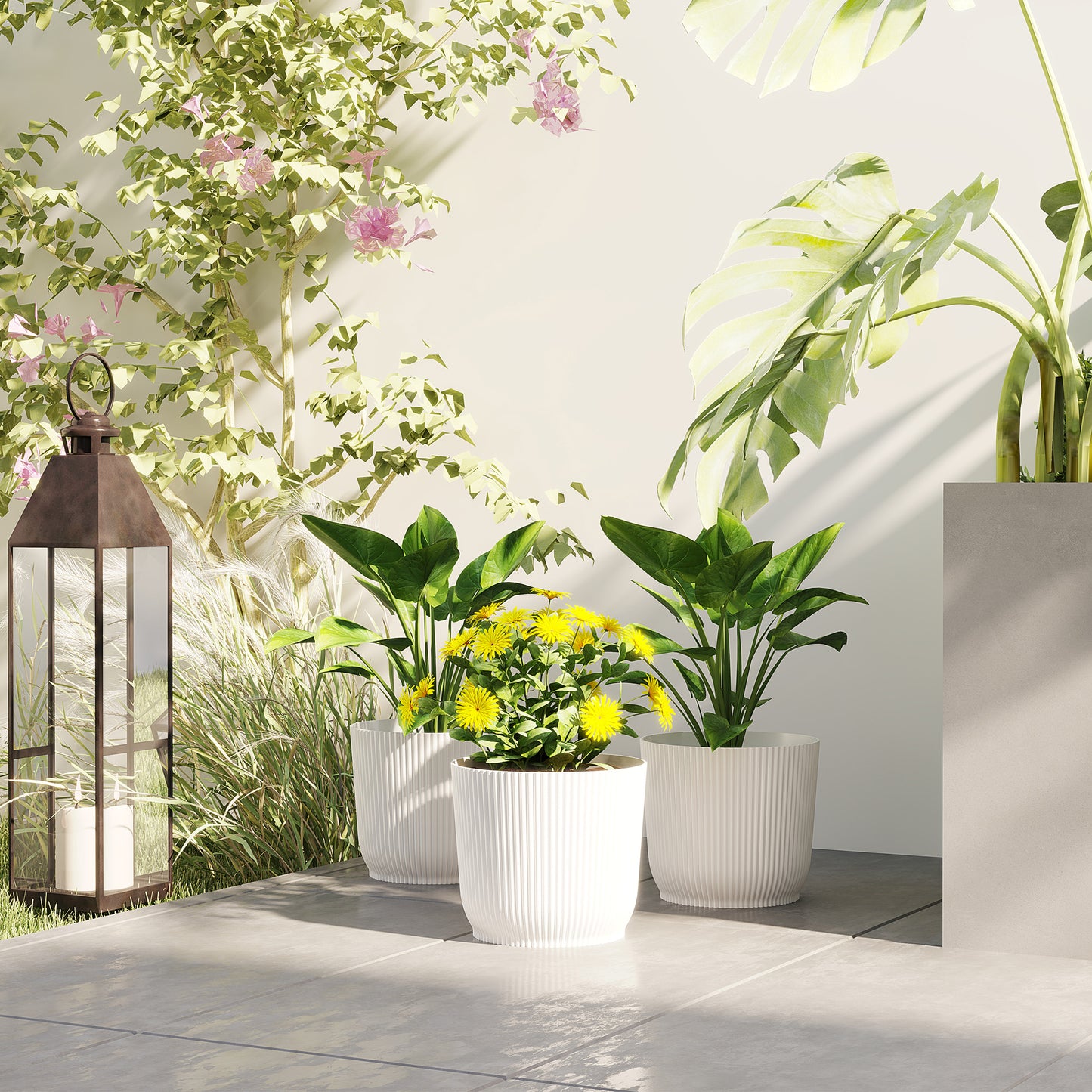 Set of Three Ф22cm Planters