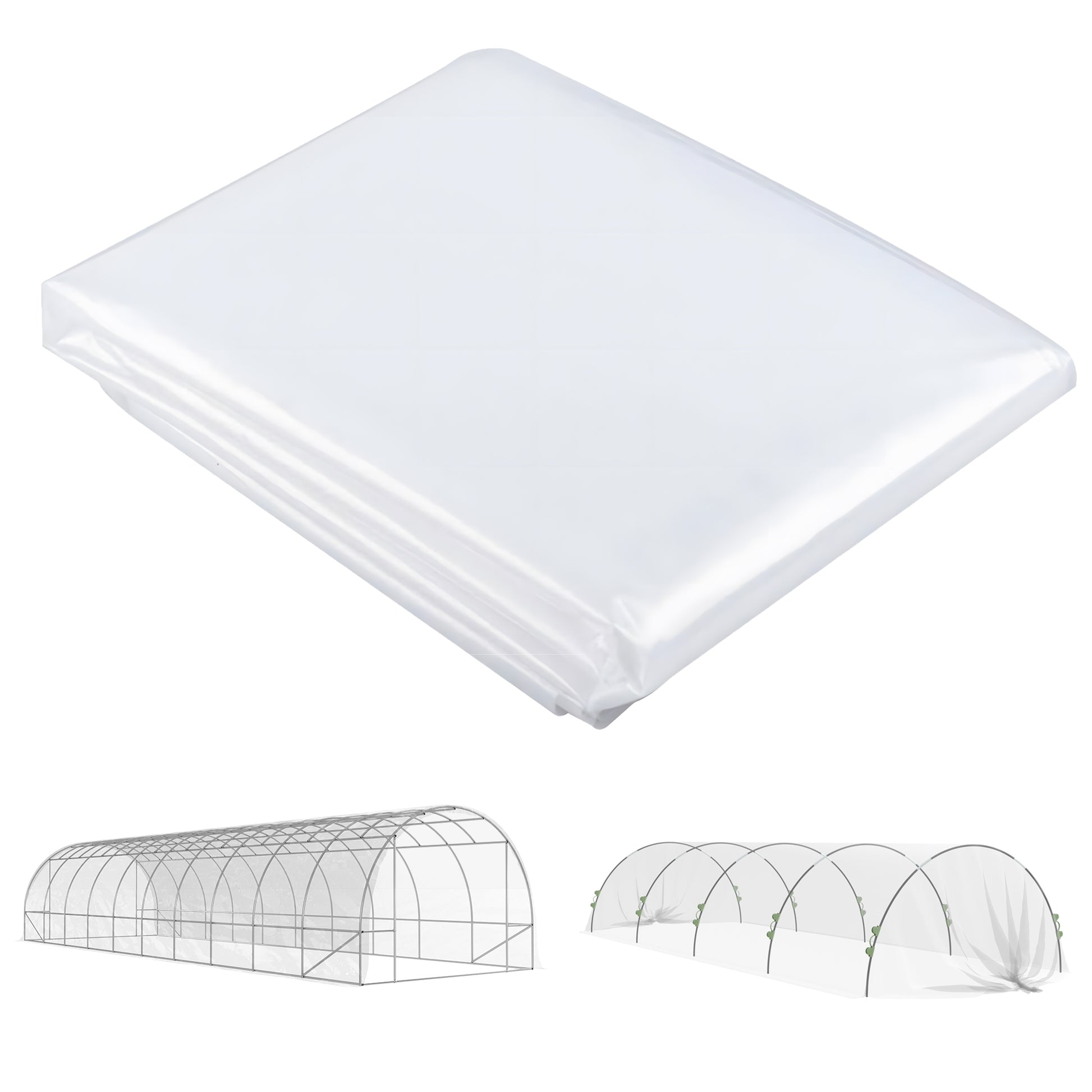 6 X 10m Heavy Duty (150um/6mil) Polypropylene Greenhouse Cover