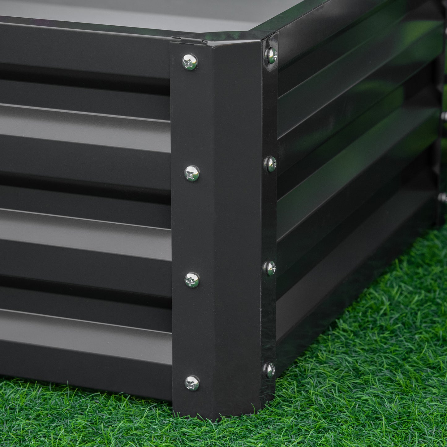 Set of Two 60 x 60cm Steel Planter Boxes