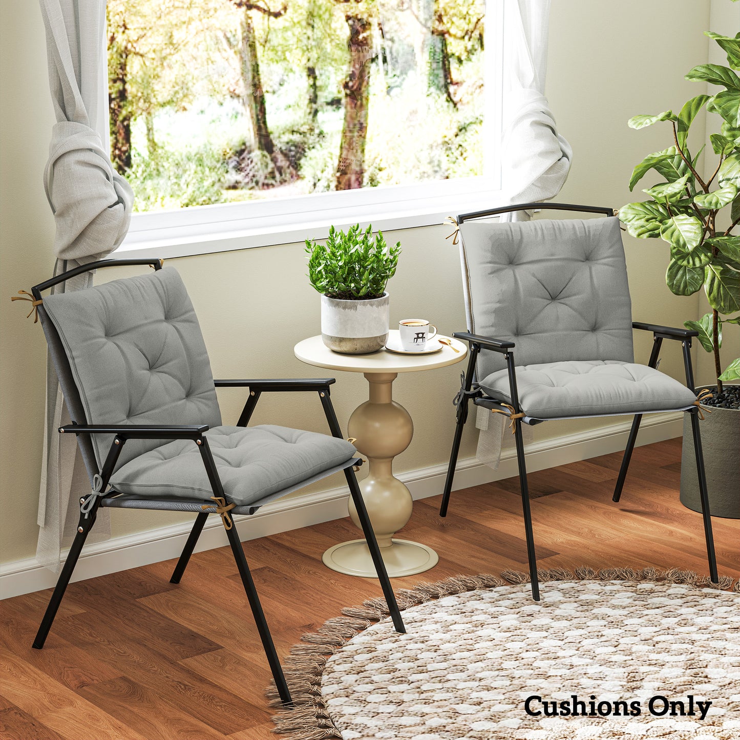 Set of Two Outdoor Seat Cushions