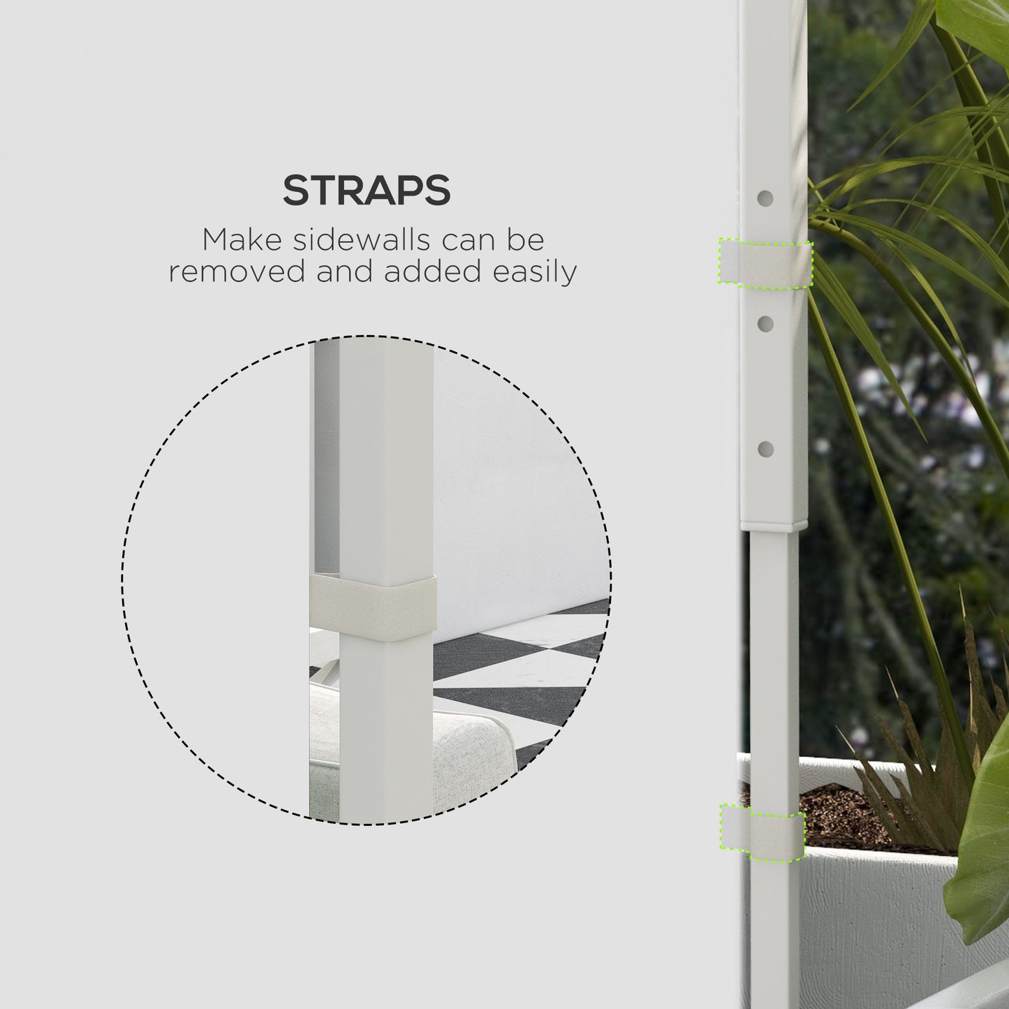 Gazebo Side Panels, 2 Pack Sides Replacement