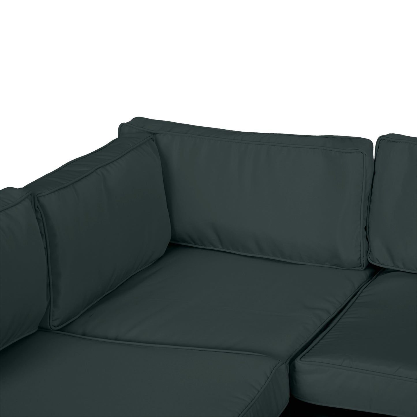 Garden Rattan Sofa Cushion Polyester Cover Replacement Outdoor- No