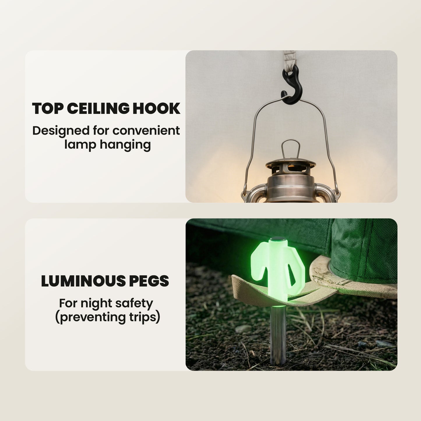 Inflatable Camping Tent with Rainfly