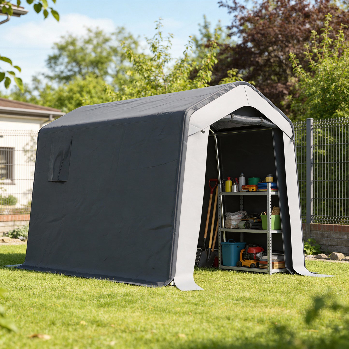 1.8 x 2.4m Garden Storage Shed Tent