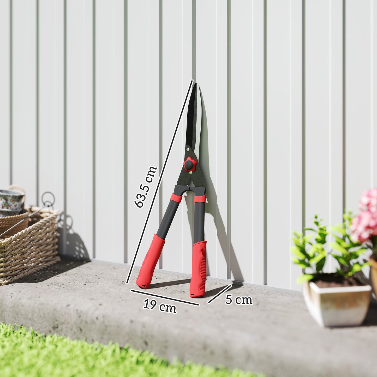 Garden Shears, 63.5 cm Heavy Duty Hedge Shears