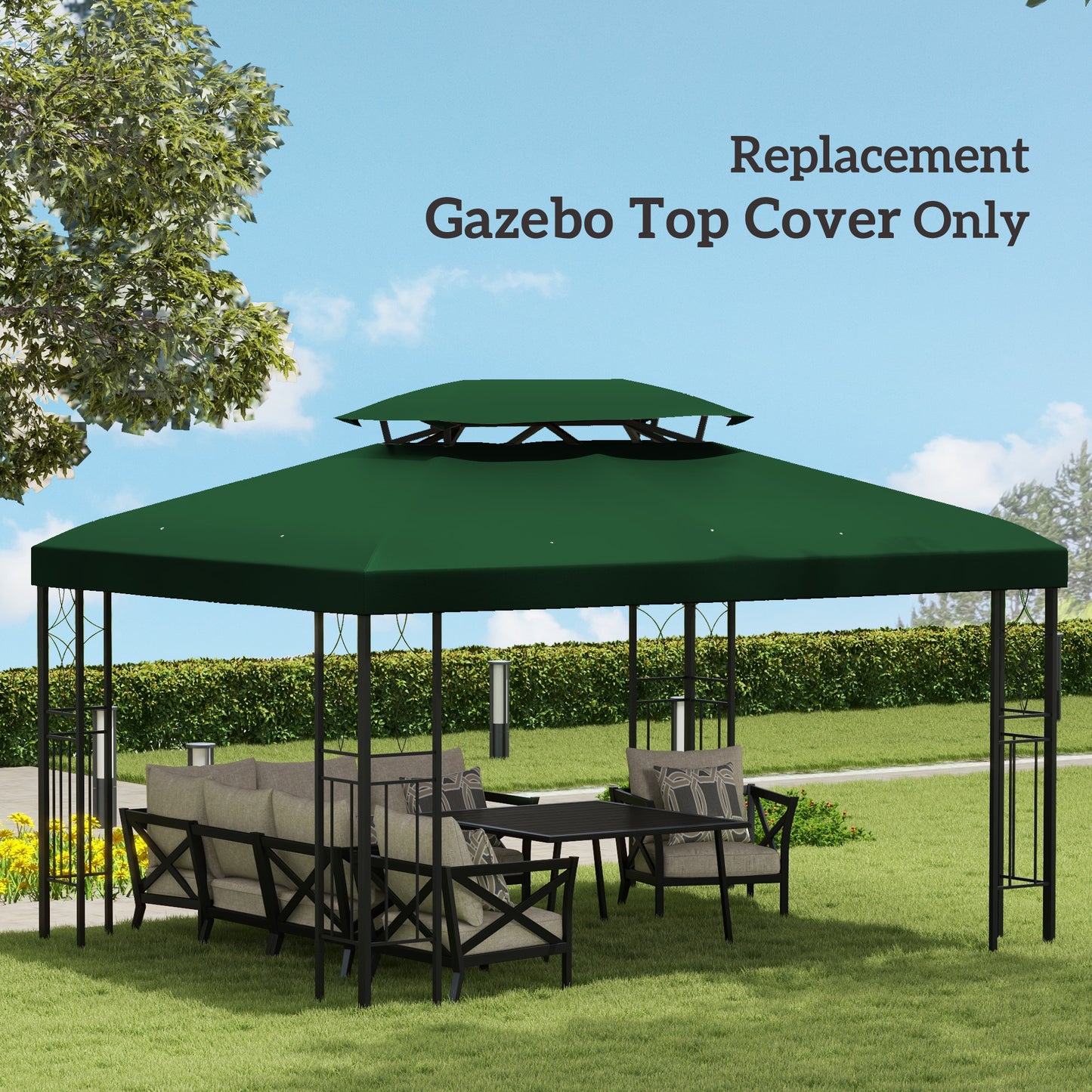 Gazebo Roof Replacement, for 3 x 4m Frames